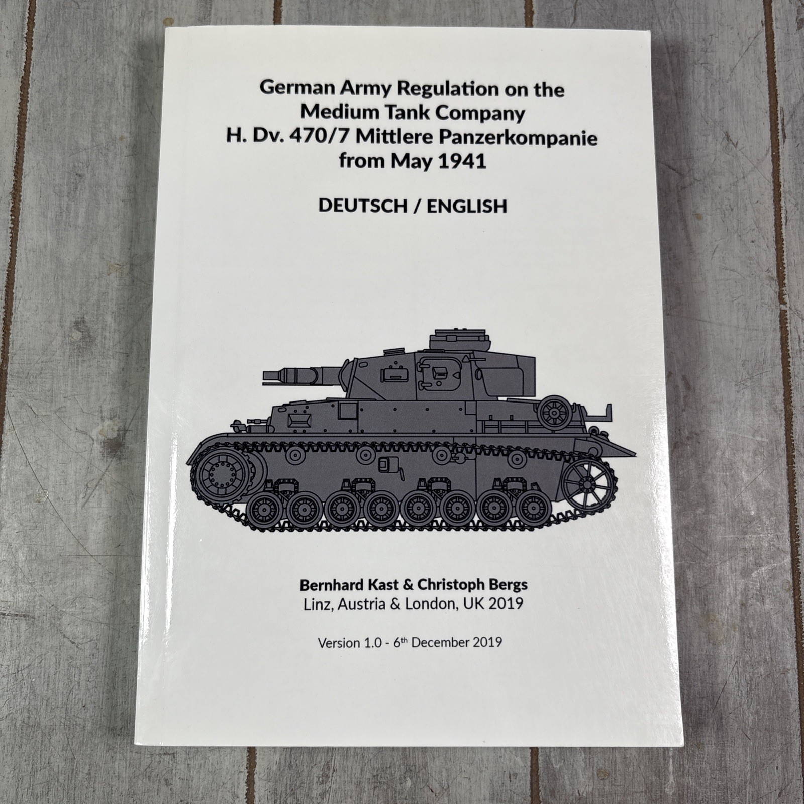 German Army Regulation on the Medium Tank Company H. Dv. 470/7 Mi