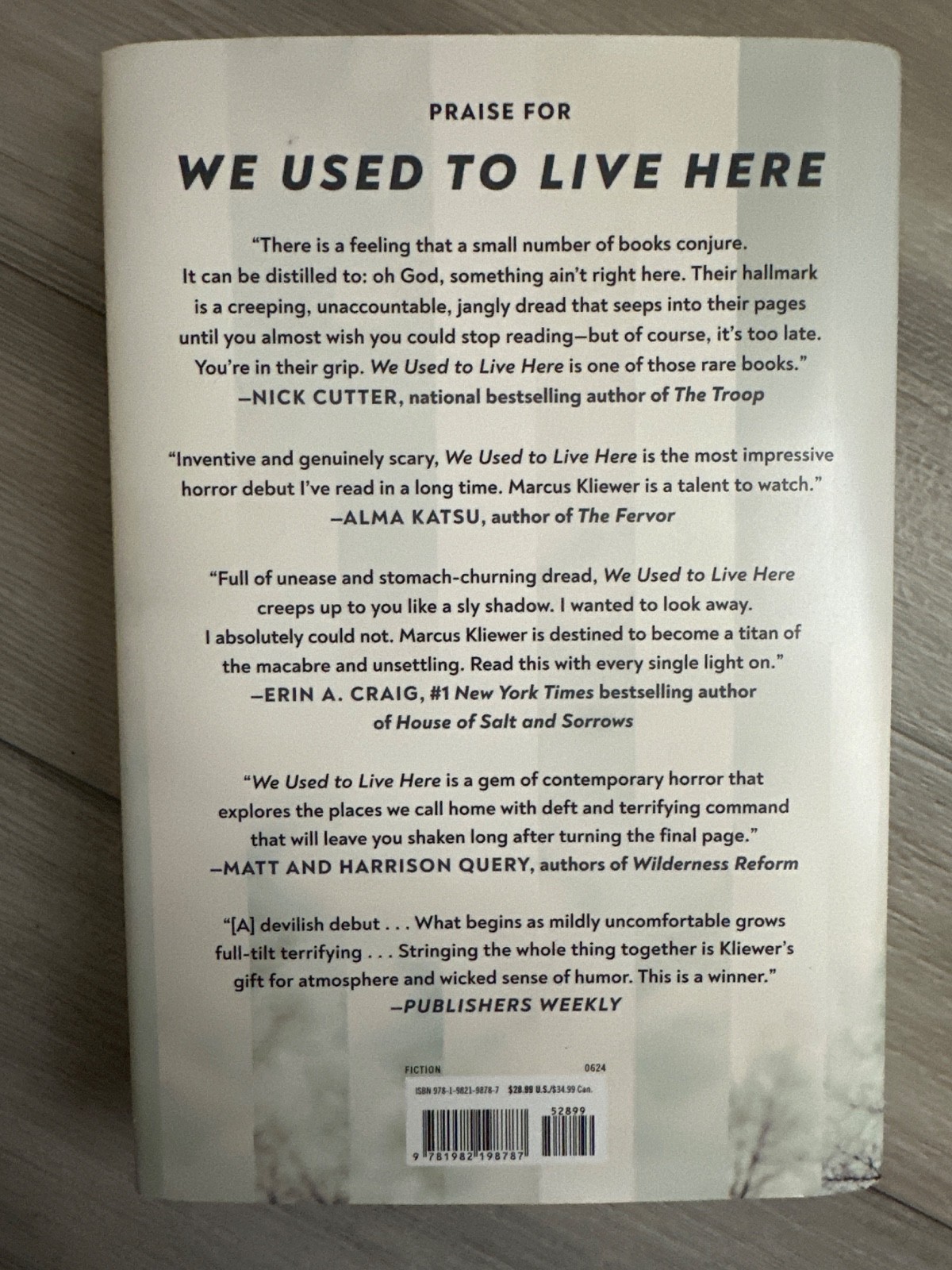 We Used to Live Here : A Novel by Marcus Kliewer (2024, Hardcover)