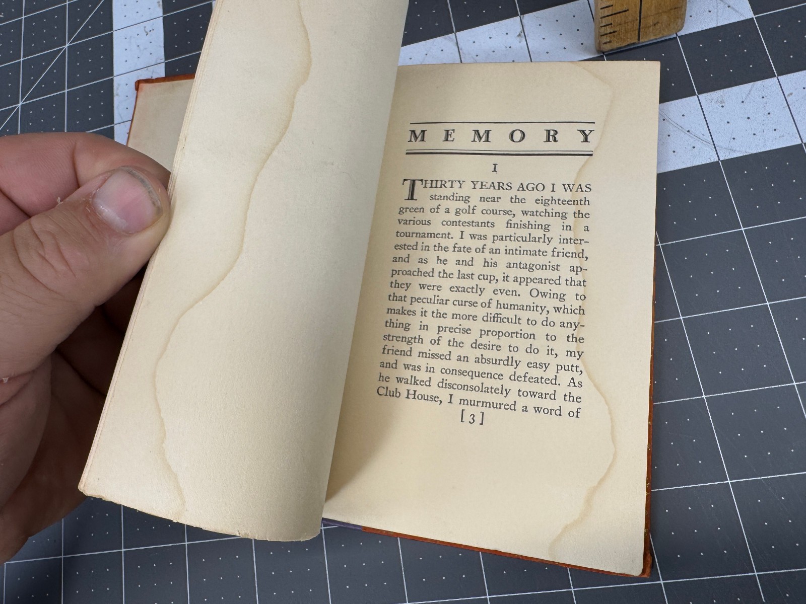 Memory by William Lyon Phelps- Hardcover. (1929)