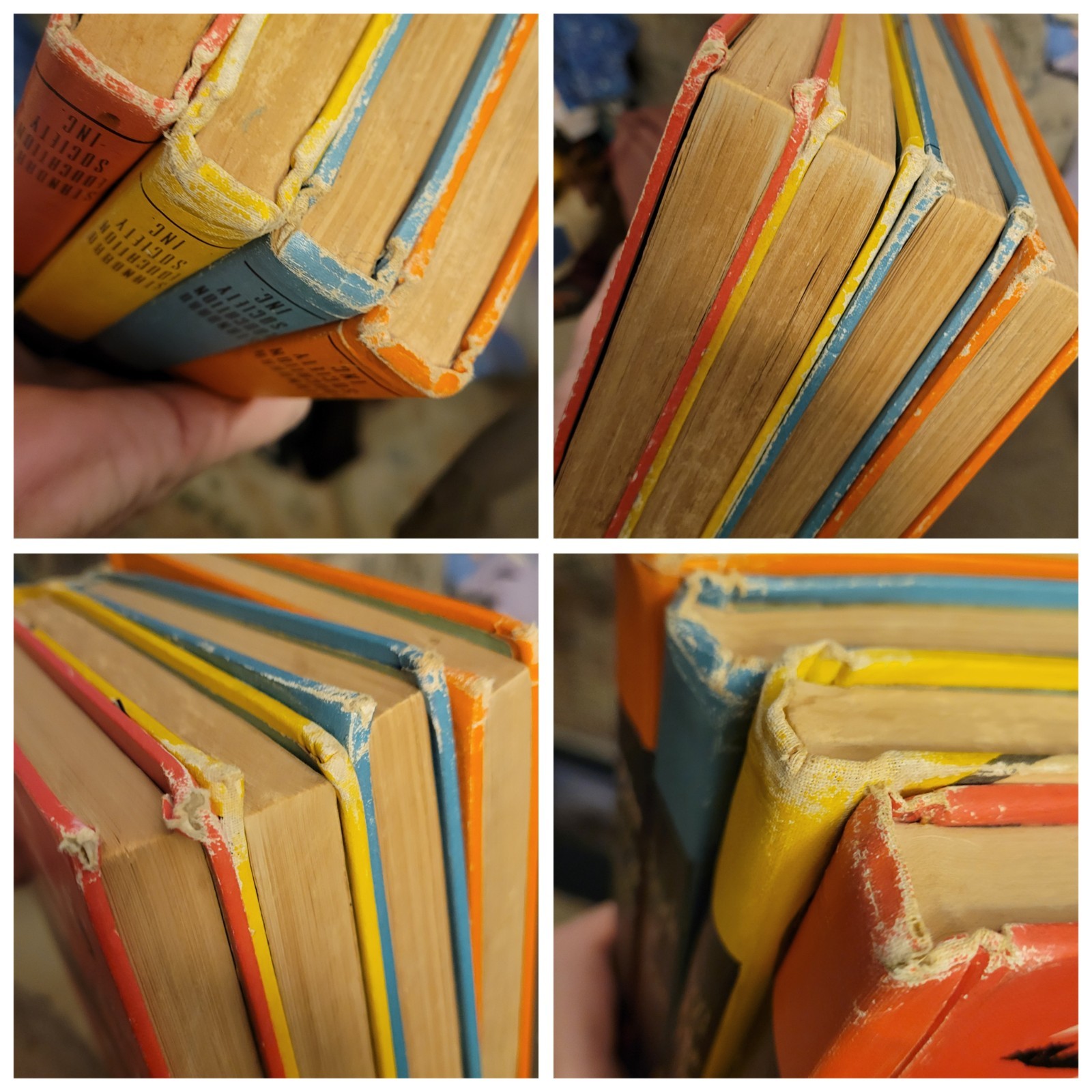 Vintage 1950s Child Horizons Books Lot Set 4 Illustrated Children’s Series