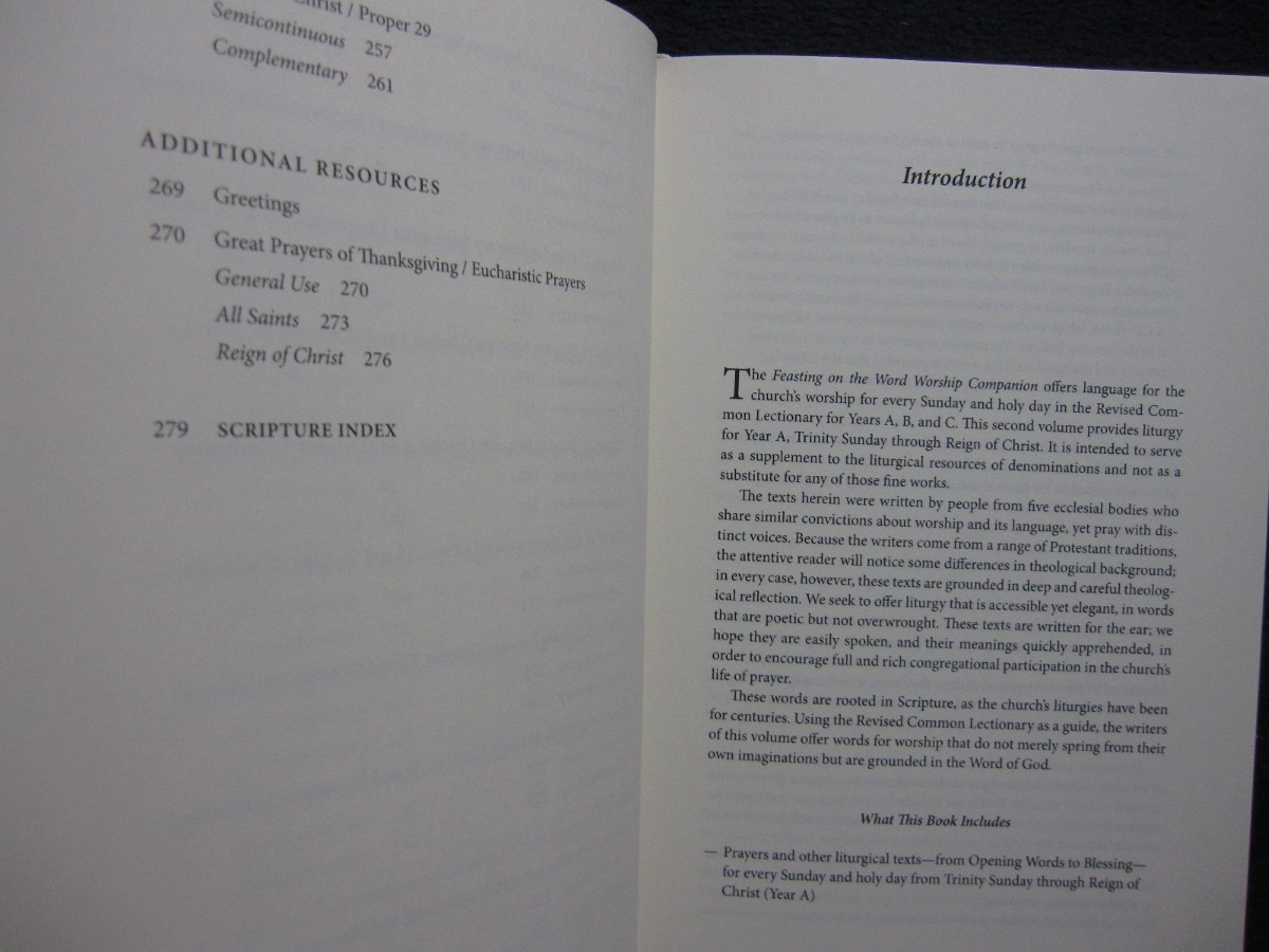 Feasting on the Word Worship Companion Liturgies for Year A, Volume 2 with CD