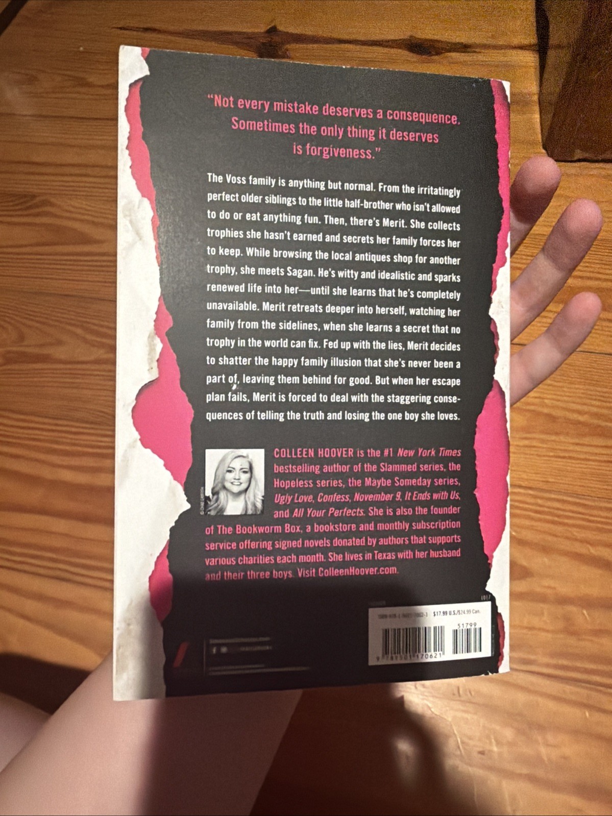 Without Merit : A Novel by Colleen Hoover (2017, Trade Paperback)