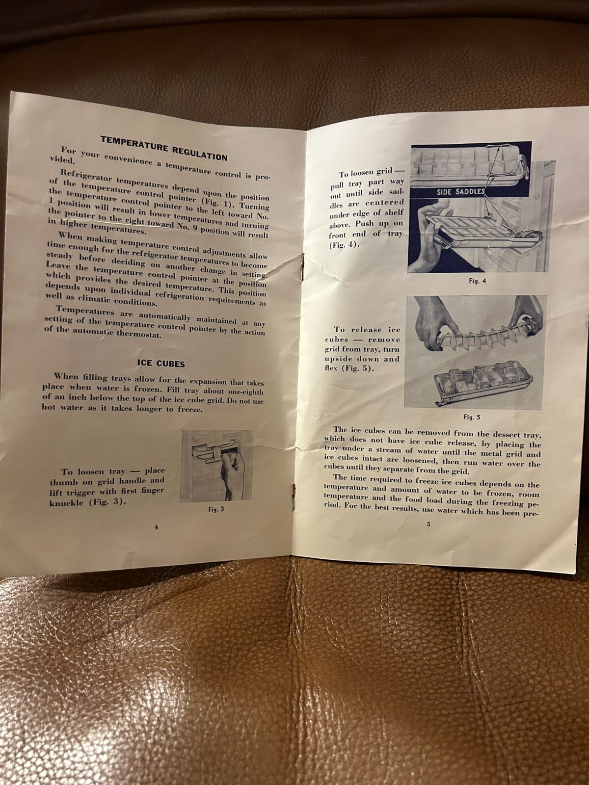 Servel Electrolux Refrigerator K-500 Operating Instructions Booklet Book