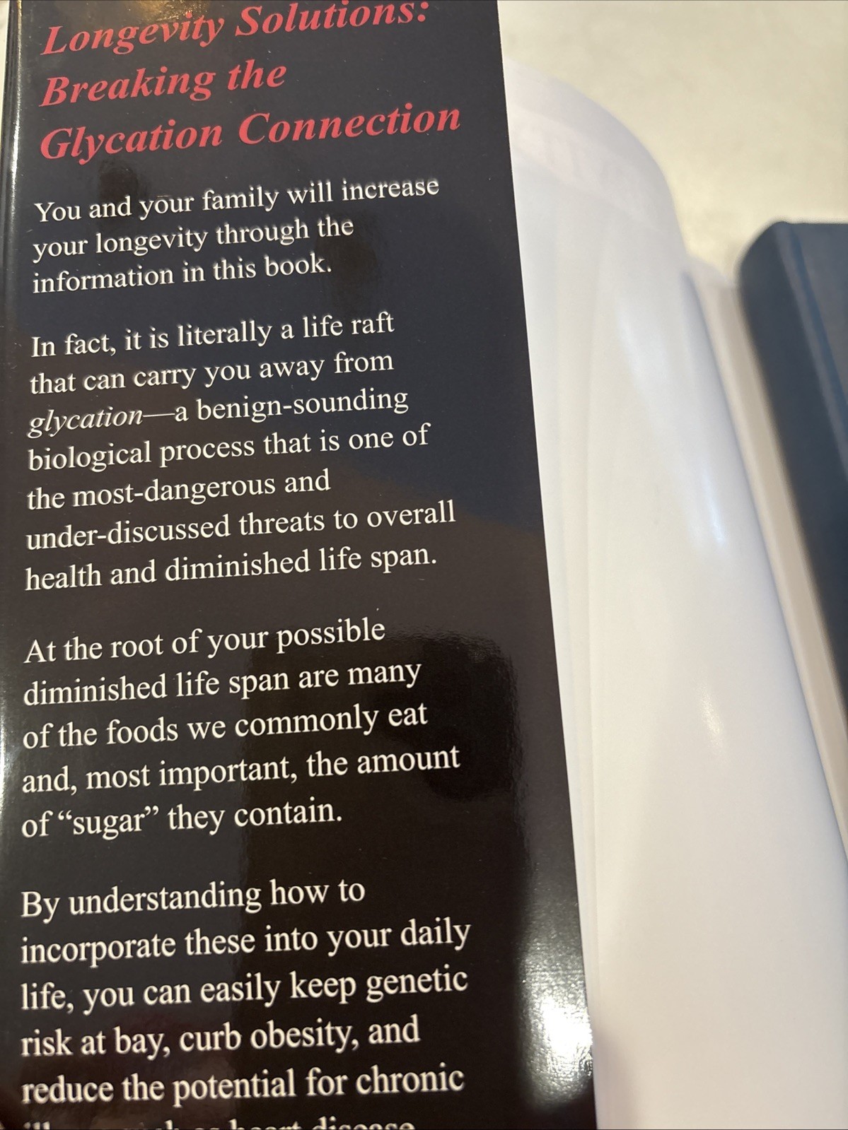 Longevity Solutions: Breaking the Glycation Connection HC DJ by F. J. Vagnini MD