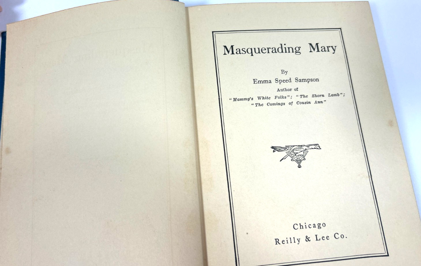 Masquerading Mary – Emma Sampson (Hardcover, 1924) Antique Book