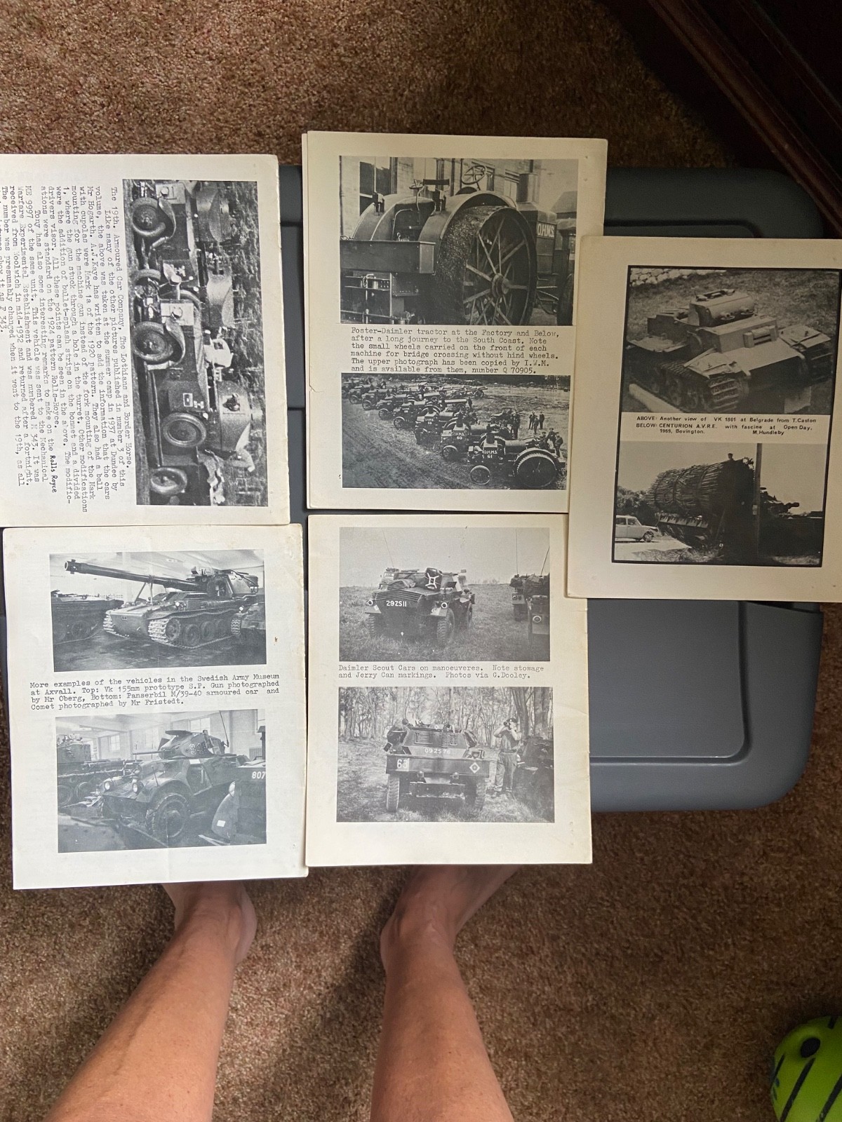 LOT OF 5 TANKETTE MAGAZINES MINIATURE ARMOURED FIGHTING VEHICLES 1970-1971