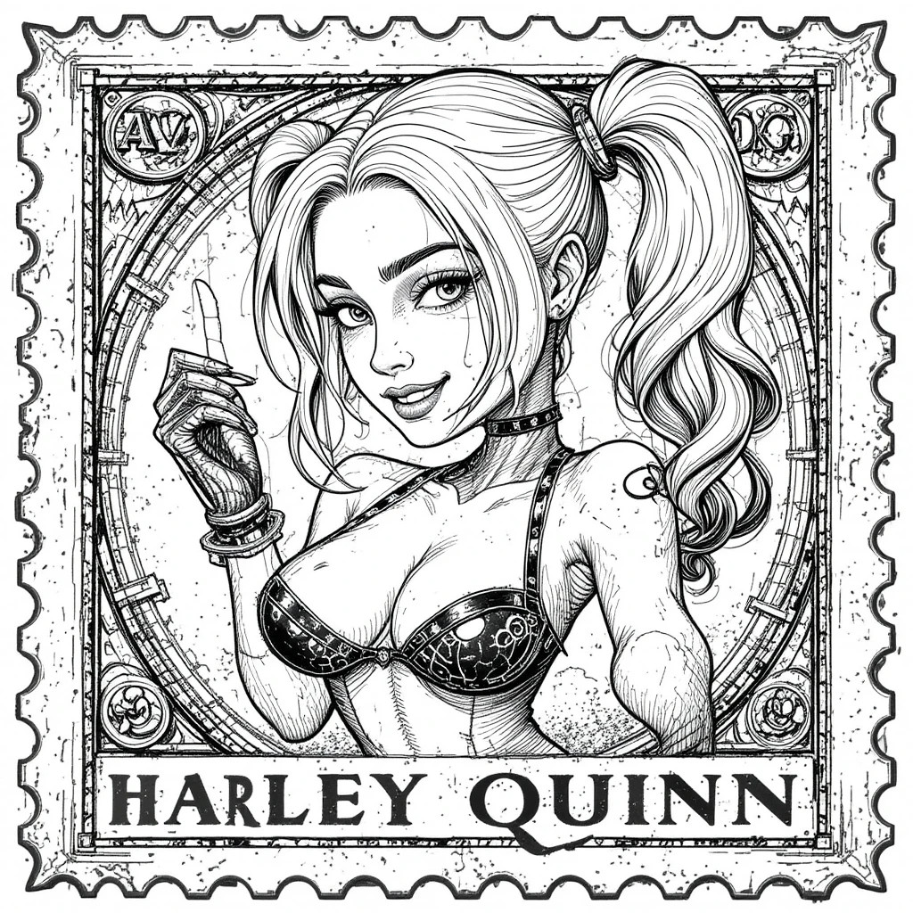 Adult Coloring Pages Antique Stamp Girls 500+ Printable Pages