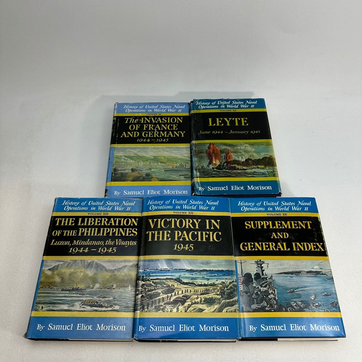 History US Naval Operations WWII Morison Complete 15 Vol Atlantic Little Brown
