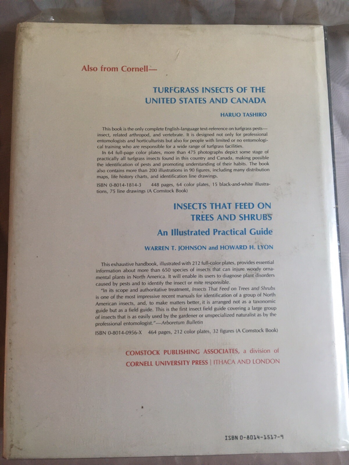 Diseases of Trees and Shrubs by Sinclair, Lyon, and Johnson (Cornell, 1987)