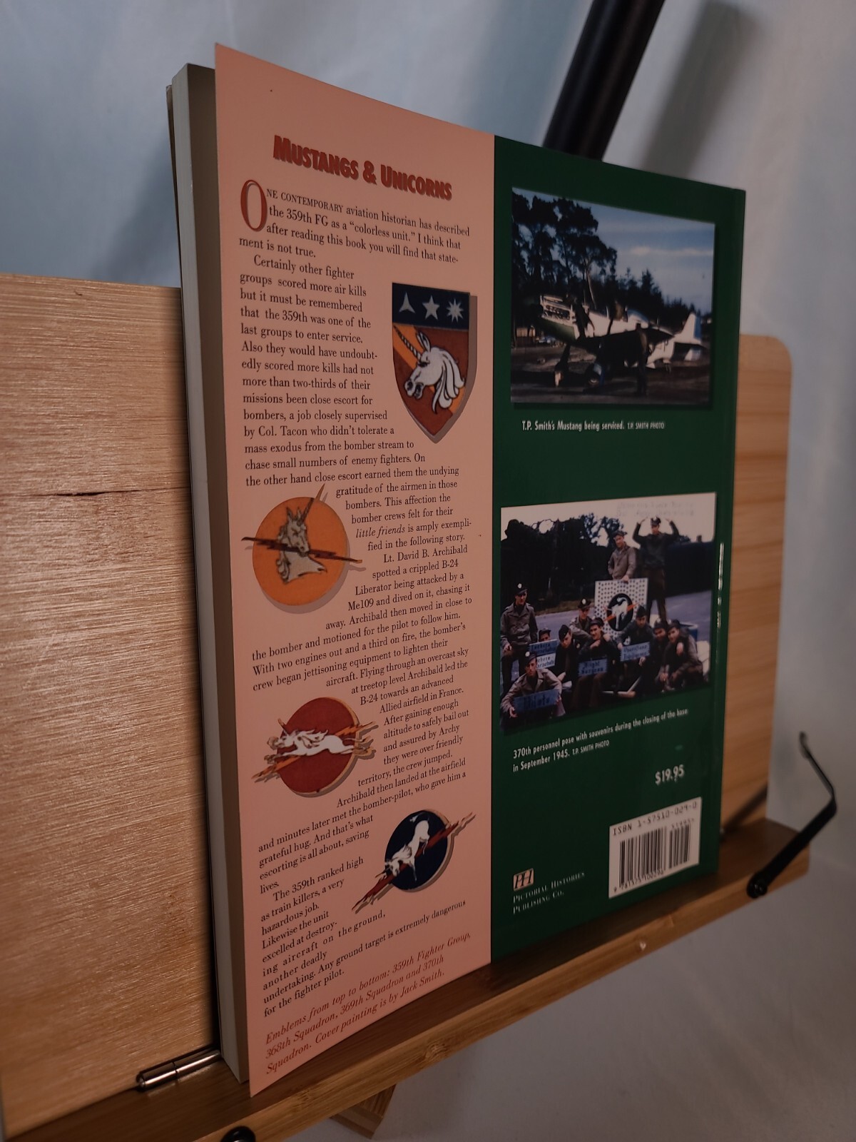 SIGNED Mustangs & Unicorns: A History of the 359th Fighter Group by Smith, Jack