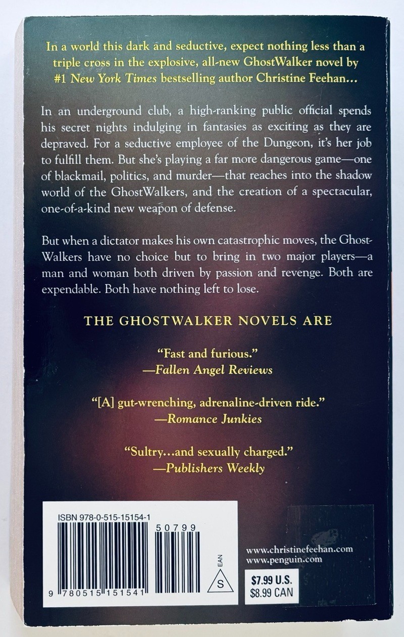 4 Lot Christine Feehan Books – Ghostwalkers Series; Romance/Suspense/Military -A