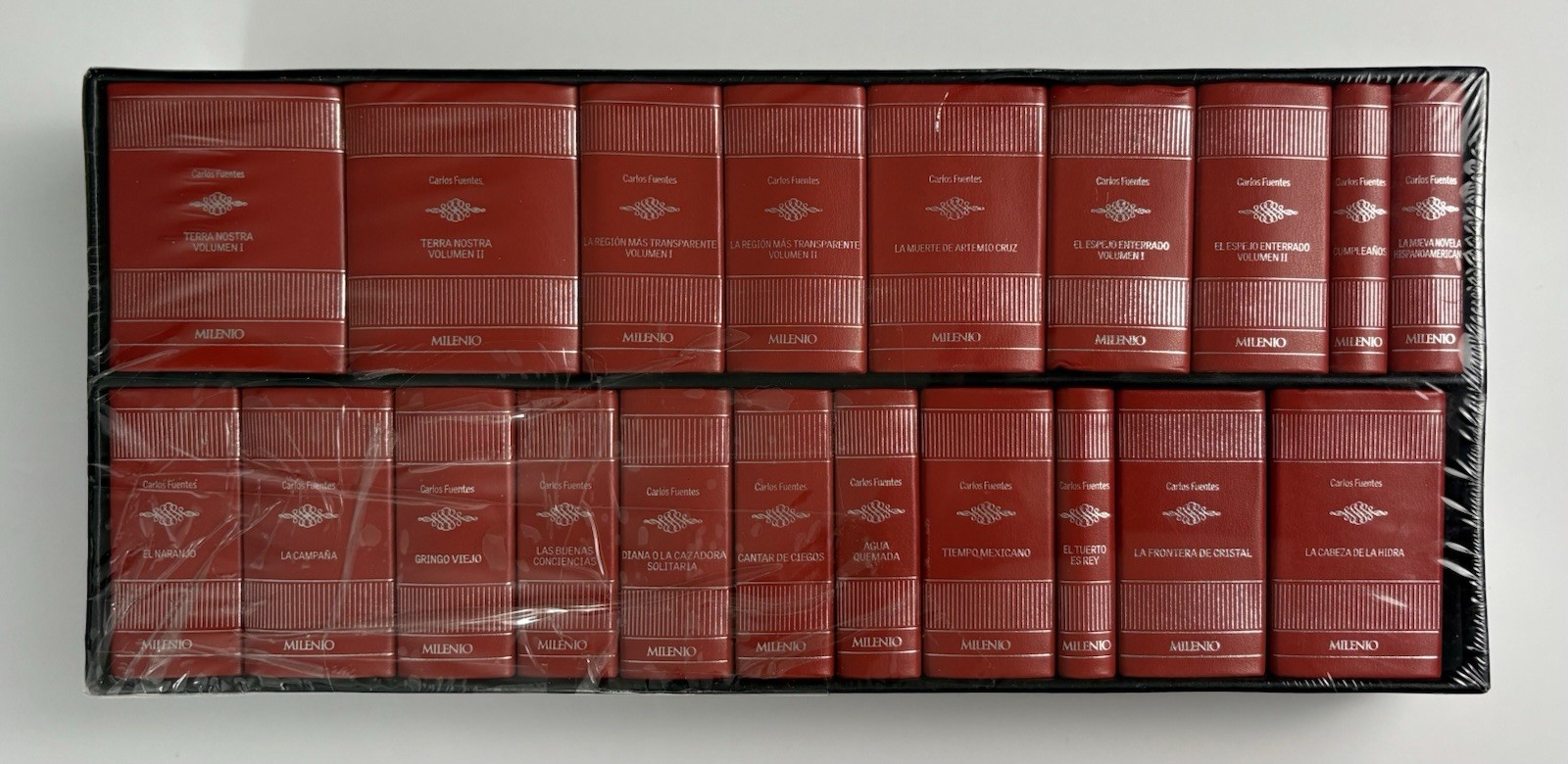 Carlos Fuentes Milenio Complete Book Set Sealed Spanish Collection Rare HTF OOP