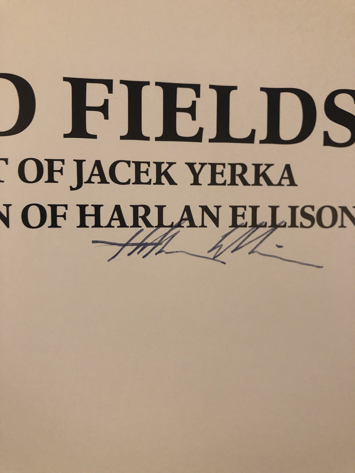 Harlan Ellison Mind Fields 1st Ed. HC – Signed – Very Good Cond 1994