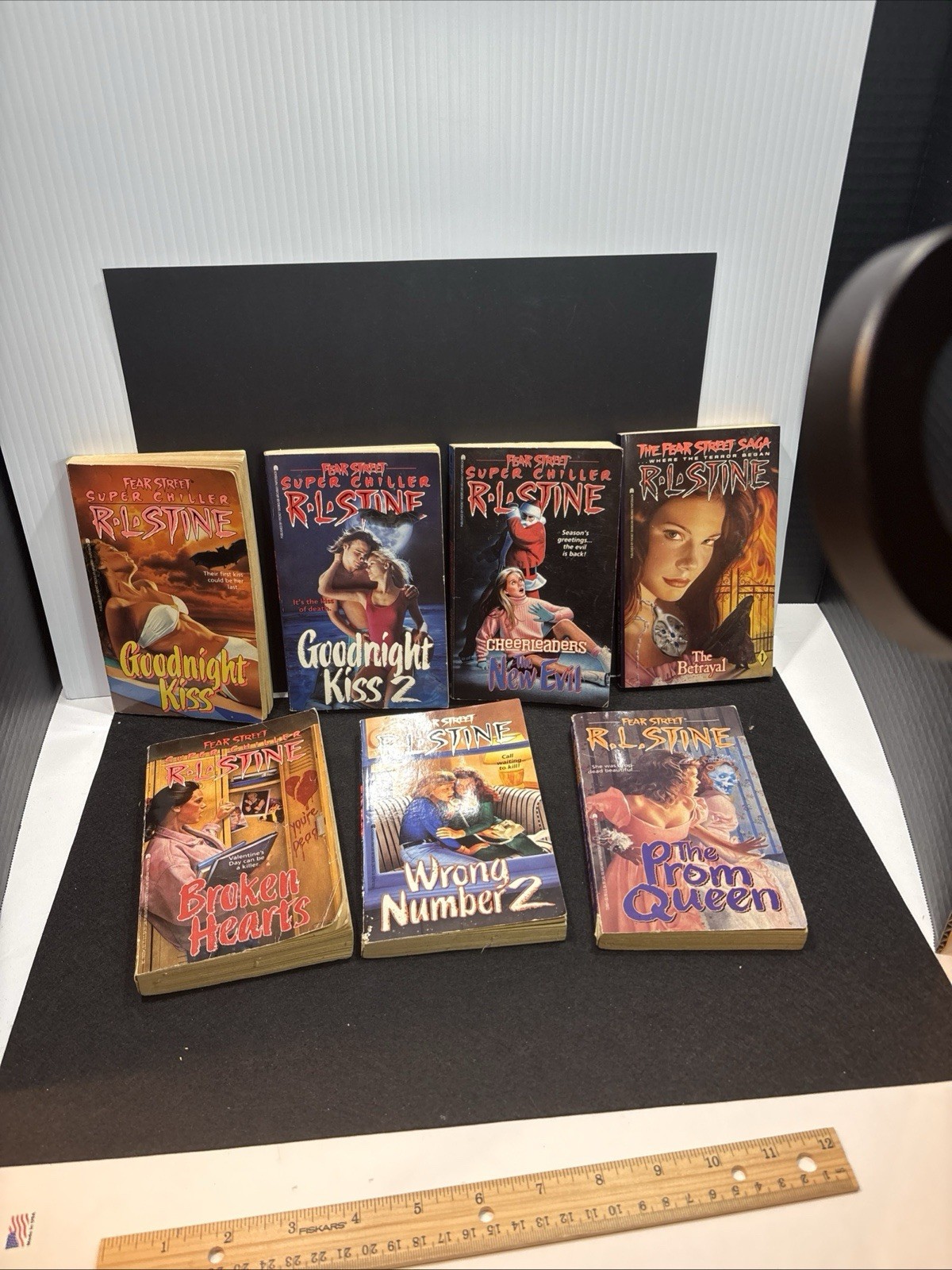 R. L. Stine Fear Street 7 Paperback Lot (Prom Queen, The Betrayal, The New Evil