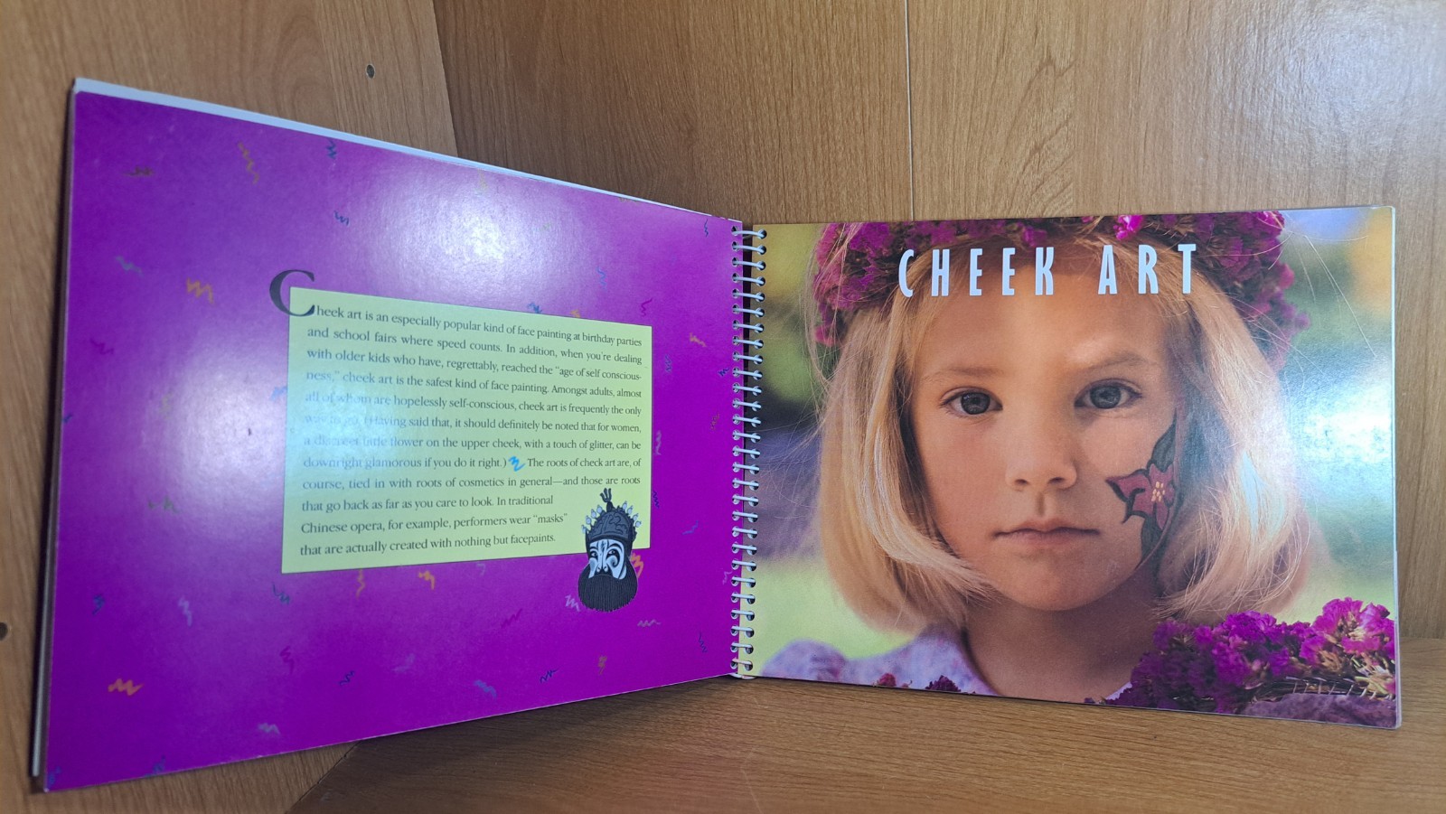 Face Painting by Klutz Editors 1990, Spiral Book (no Paint)