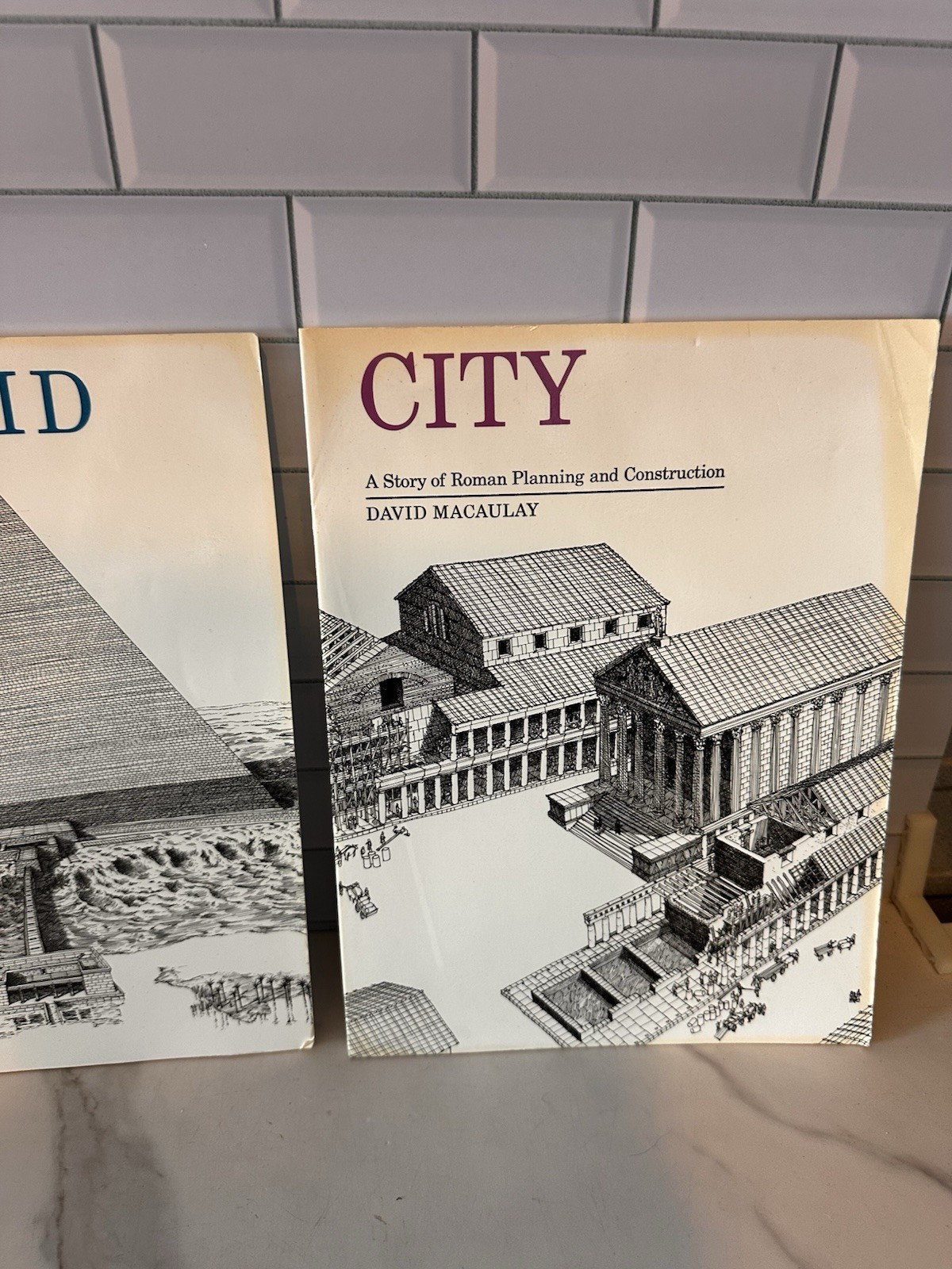 DAVID MACAULAY – 2 books – City & Pyramid