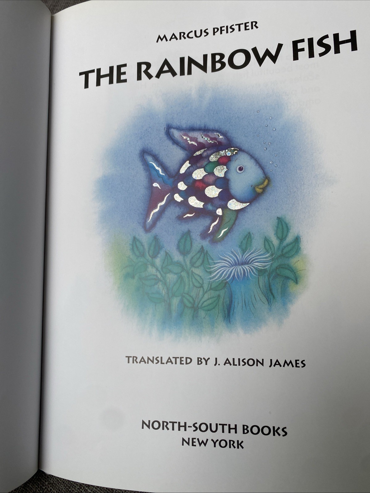 SIGNED The Rainbow Fish by Marcus Pfister Hardcover “For Danielle” 1992