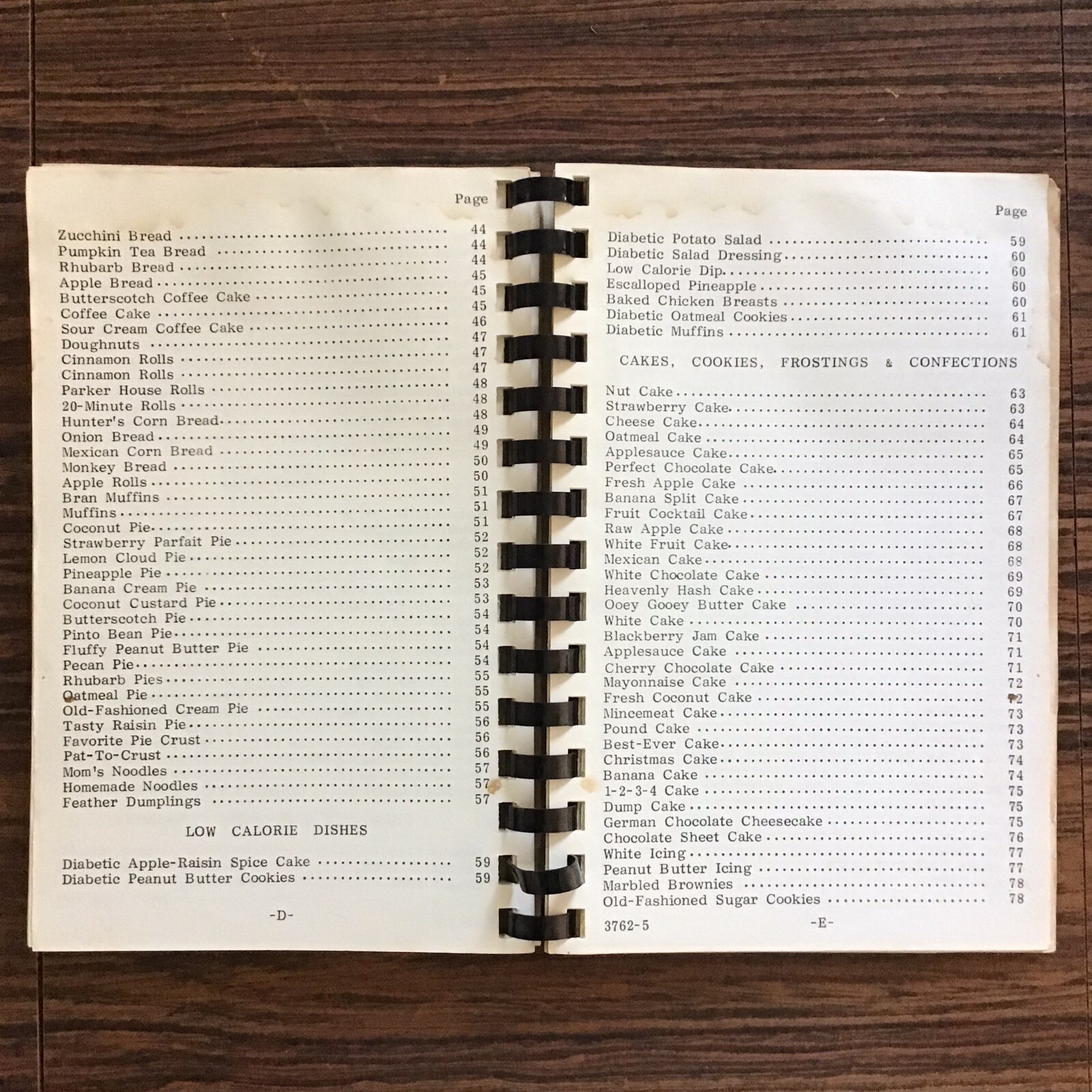 Bourbon Baptist Church Ladies Vintage 1986 Cookbook SEE INDEX PHOTOS