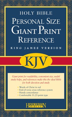 Personal Size Giant Print Reference Bible-KJV by Hendrickson Publishing