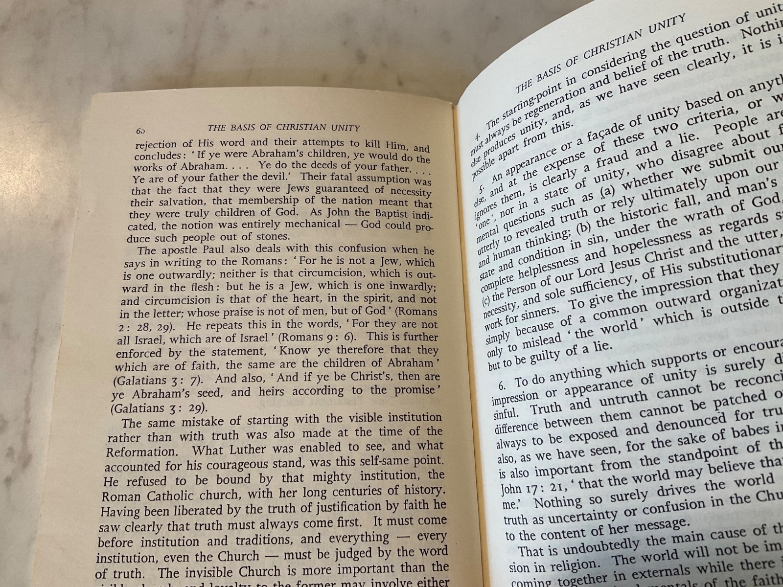 The Basis of Christian Unity 1965 Martyn Lloyd Jones Green Booklet