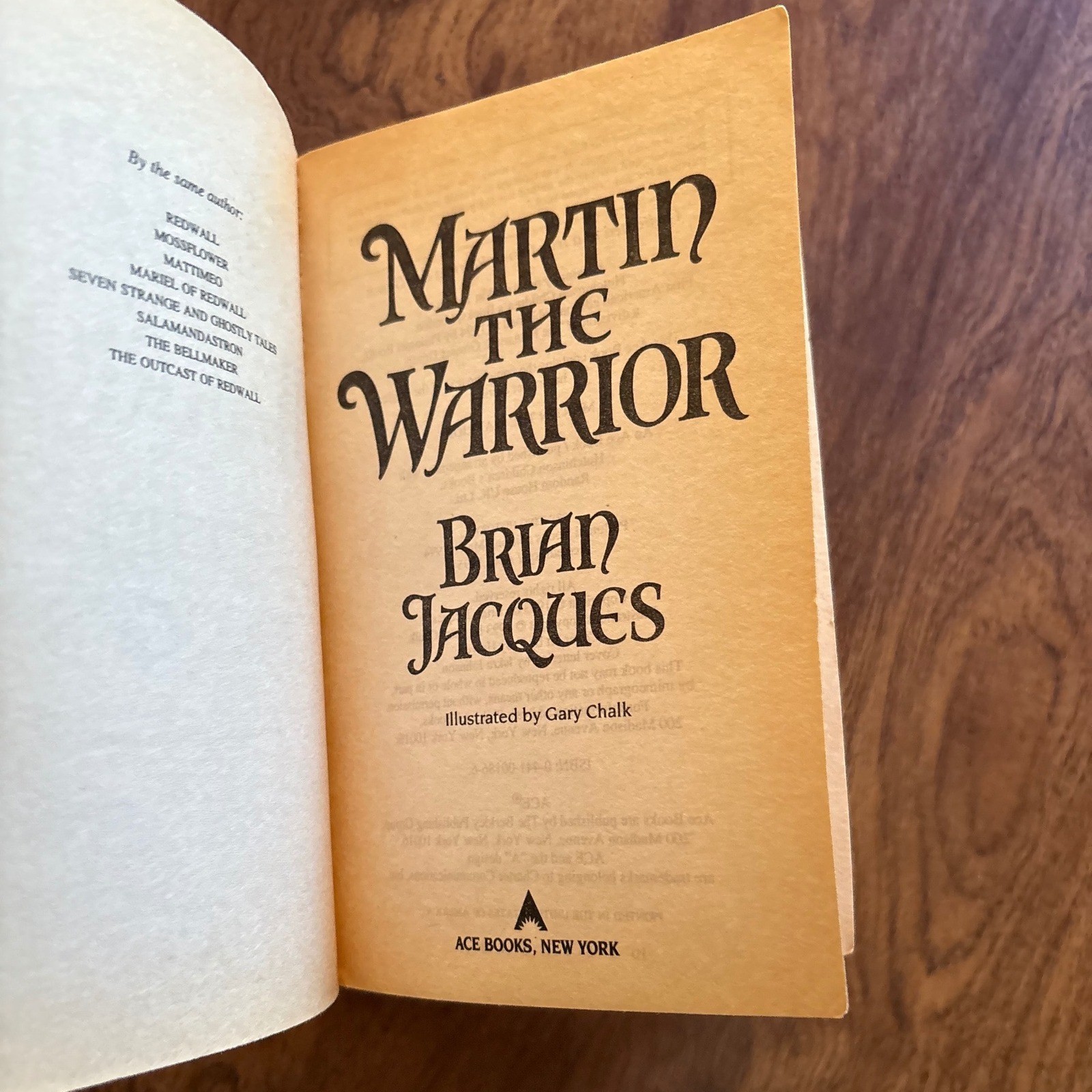 Brian Jacques Redwall Book Lot Martin the Warrior The Long Patrol Paperbacks