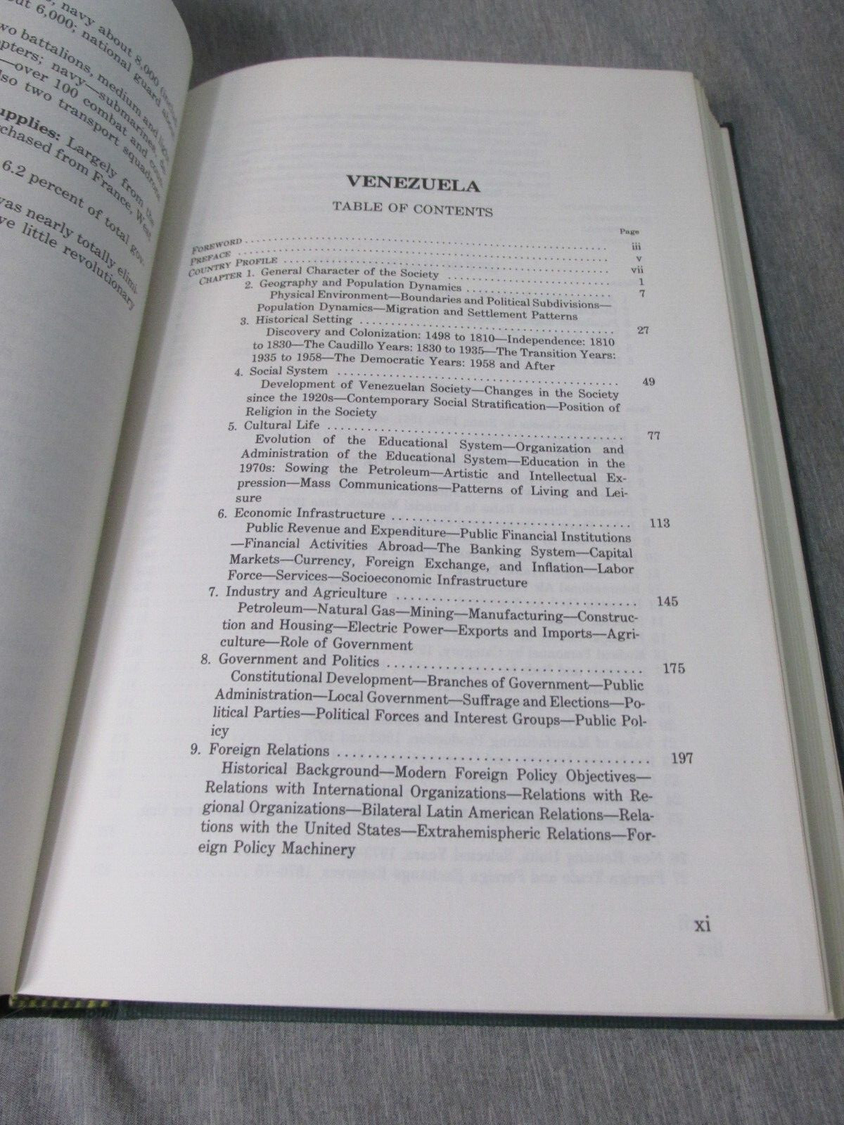 AREA HANDBOOK FOR VENEZUELA 1977 DA PAM 550-71 Hardback