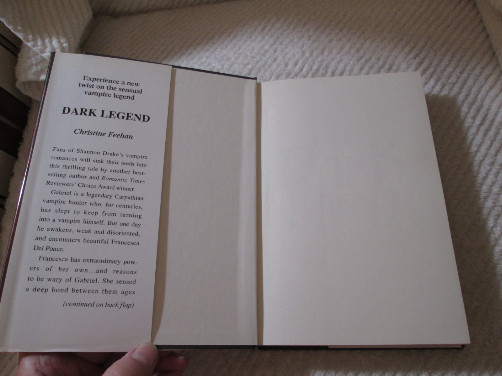 Dark Legend by Christine Feehan HC/DJ/BCE 2002 Book Club Hardcover Carpathians