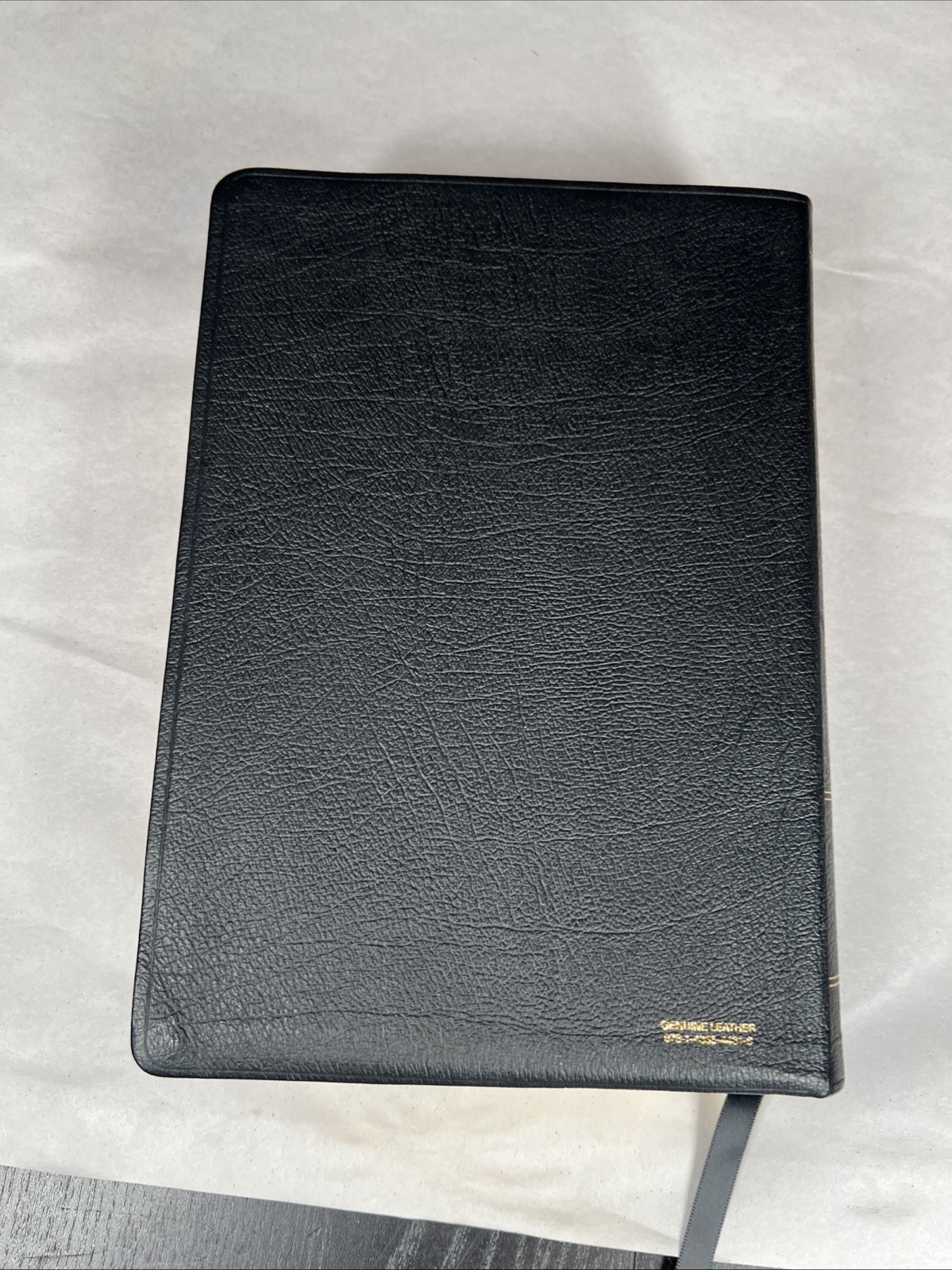ESV Study Bible Large Print Genuine Black Leather Crossway Gilt Edges