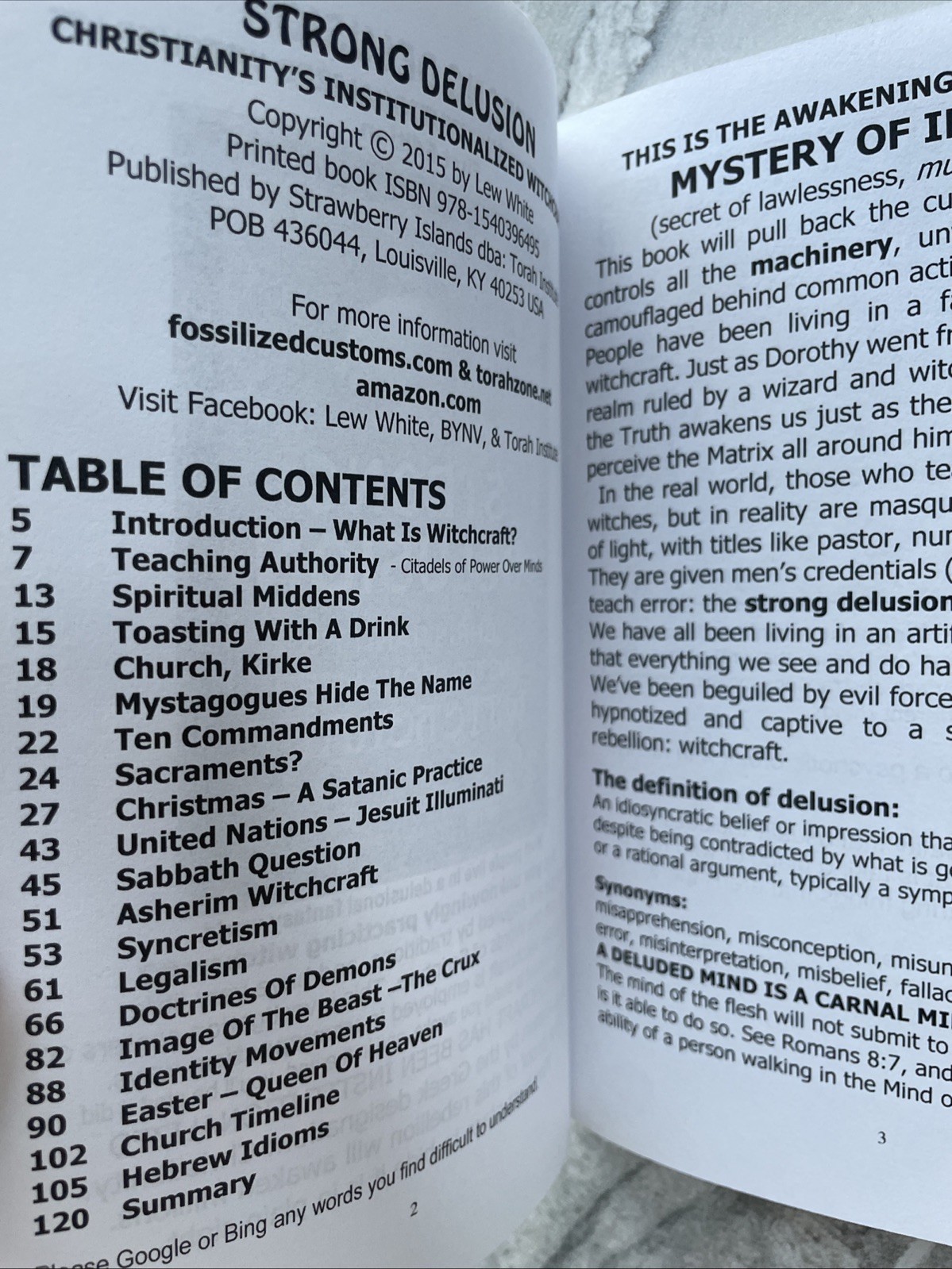 Strong Delusion Christianity’s Institutionalized Witchcraft Lew White