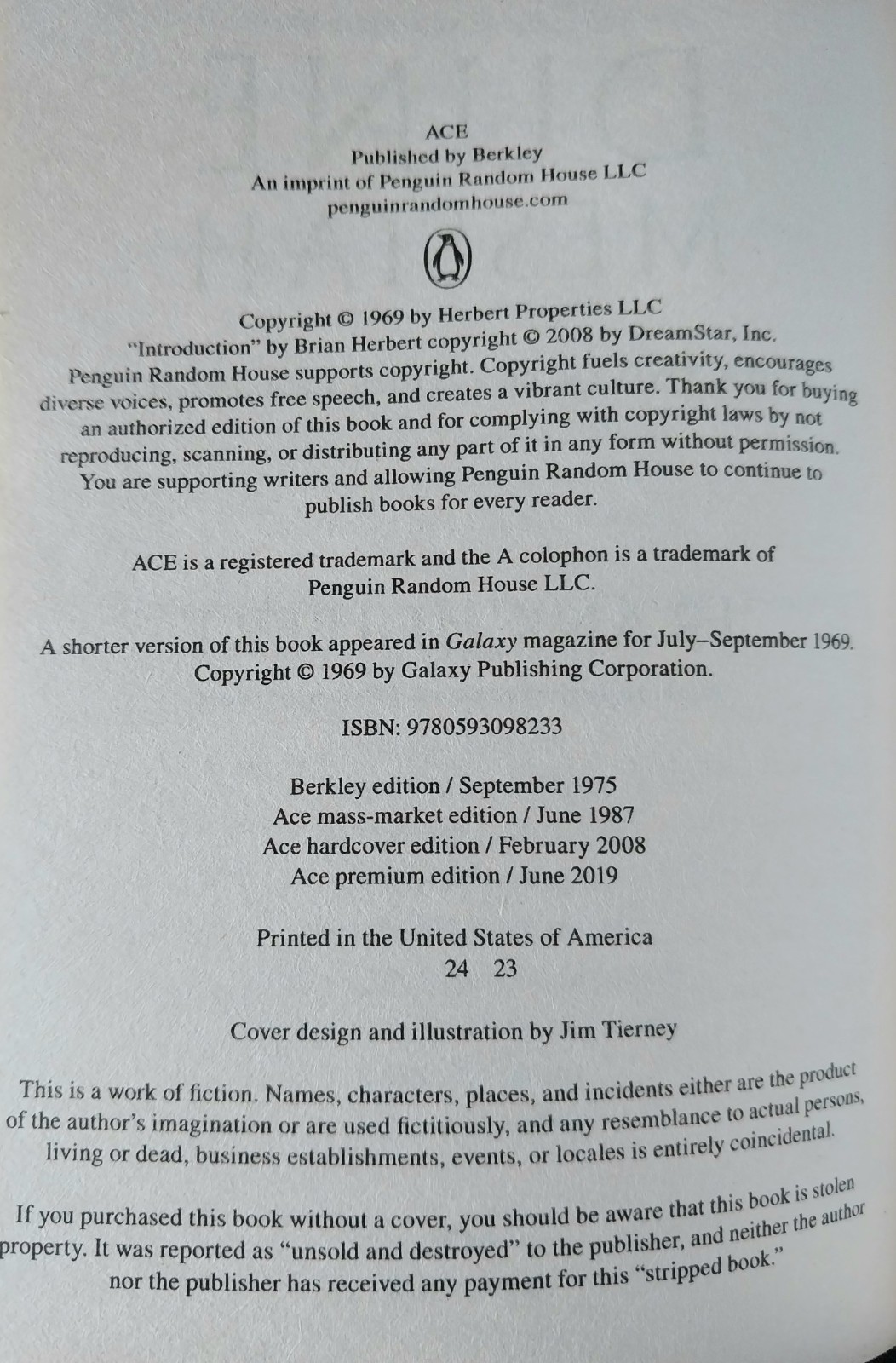 Frank Herbert – Dune Messiah – Ace Premium Edition