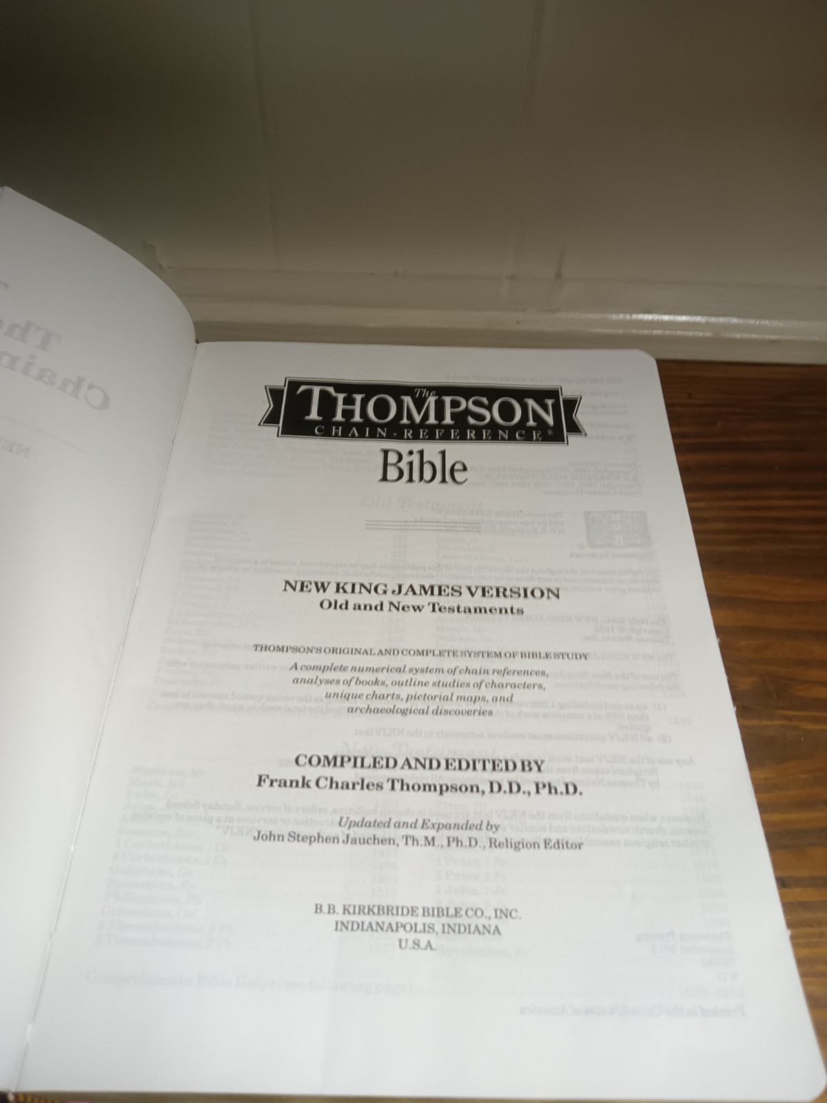 Thompson Chain Reference Bible-NKJV Burgundy Bonded Leather Red Letter