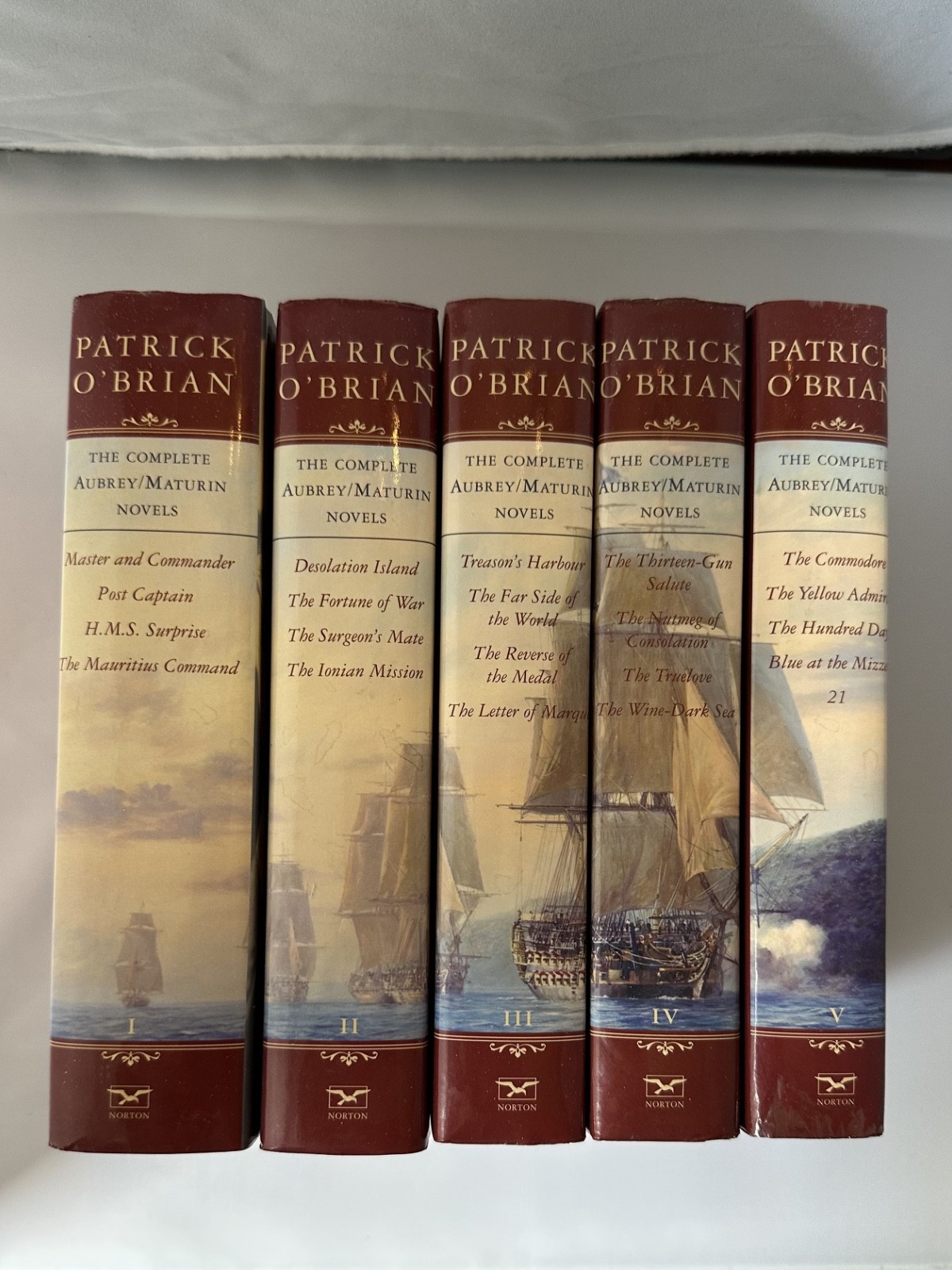THE COMPLETE AUBREY/MATURIN NOVELS BY PATRICK O’BRIAN 5 BOXED SET