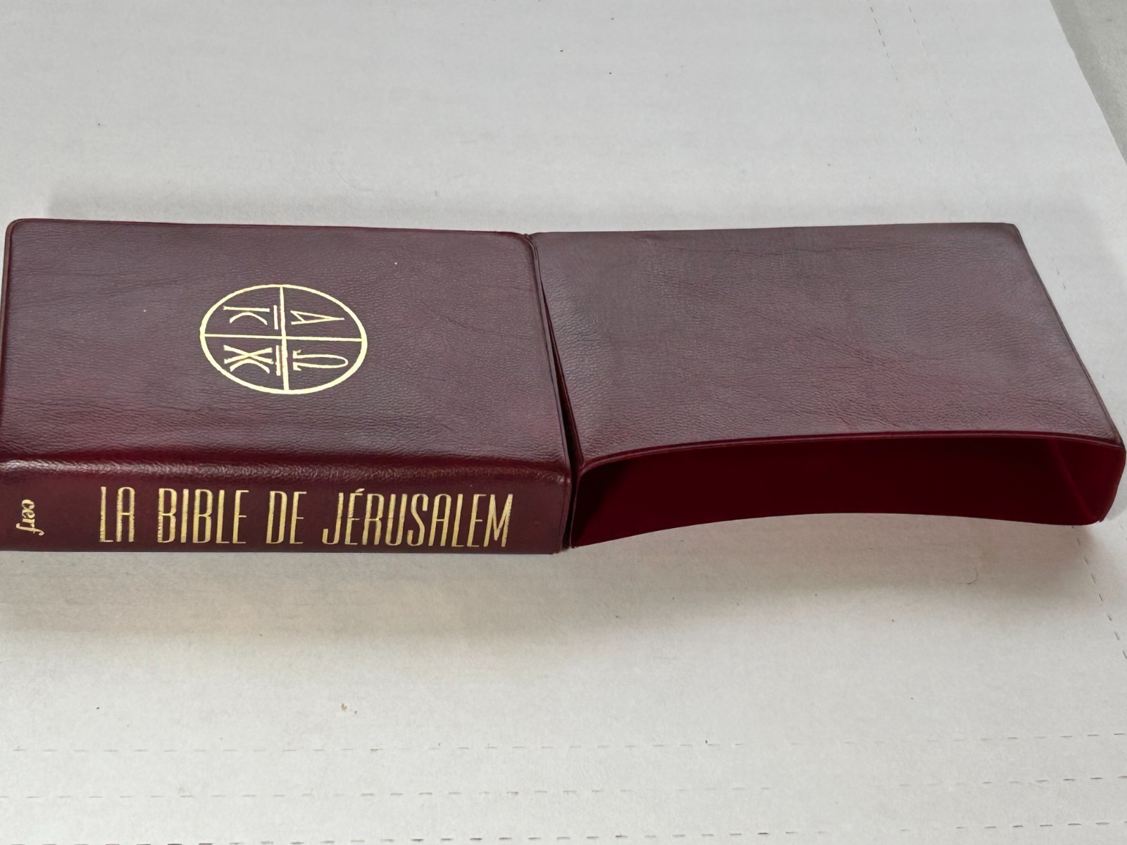 La Bible De Jerusalem French Mini Pocket Bible 2000 Desclee De Brouwer – in Case