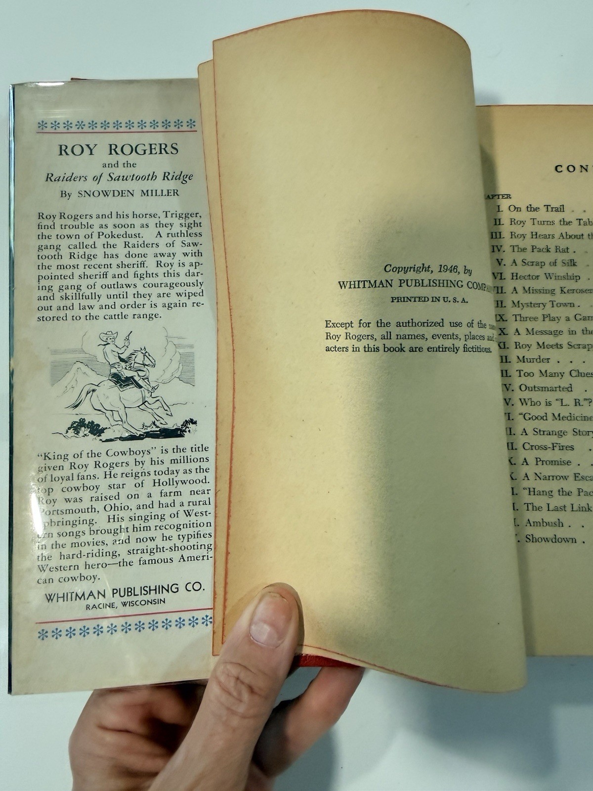 Lot of 4 Vintage Roy Roger’s Whitman Hardcovers Western Books 1944 A+++