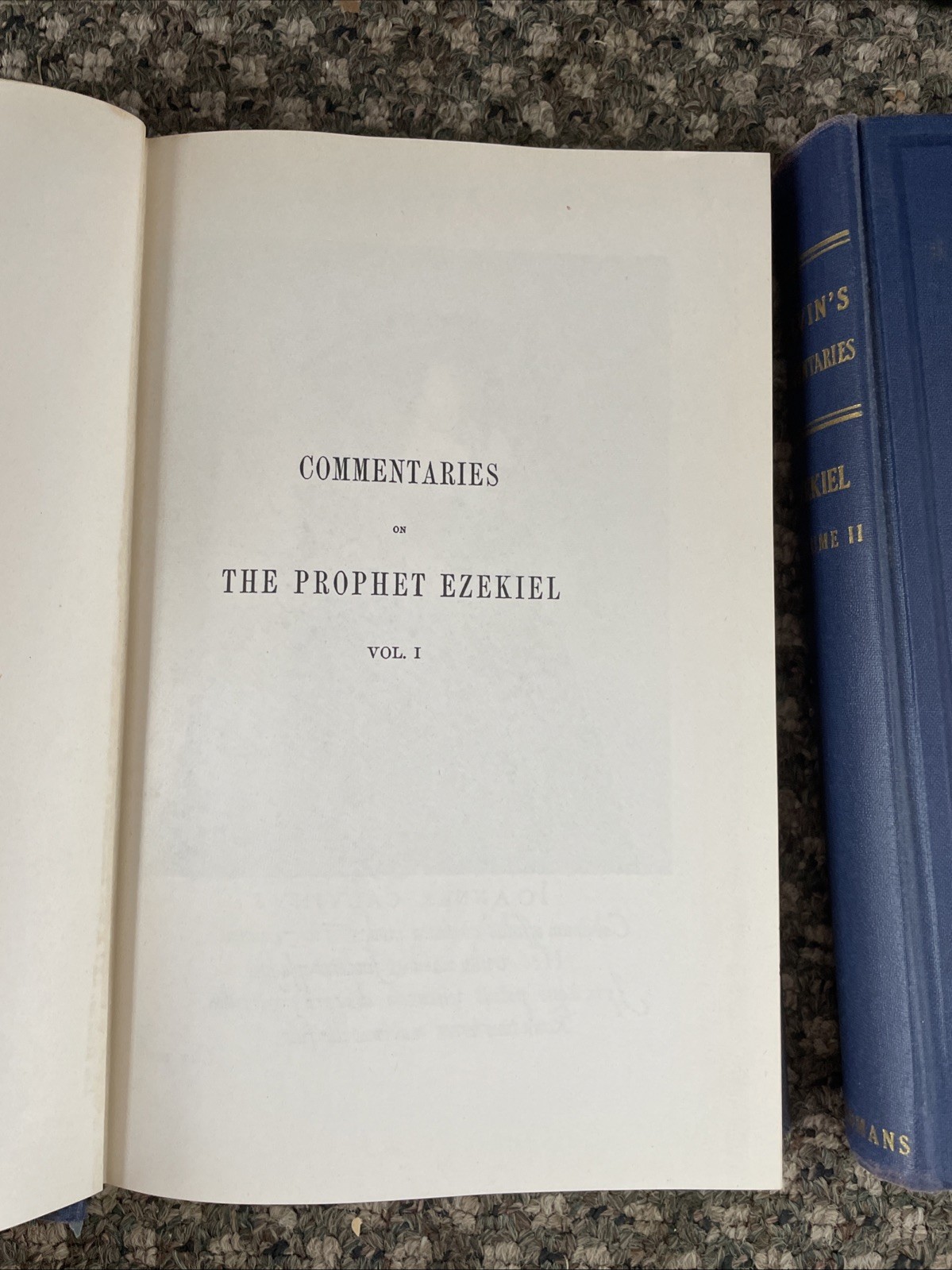 Calvin’s Commentary on Ezekiel 2 Volume Set Eerdmans 1948 Hardback