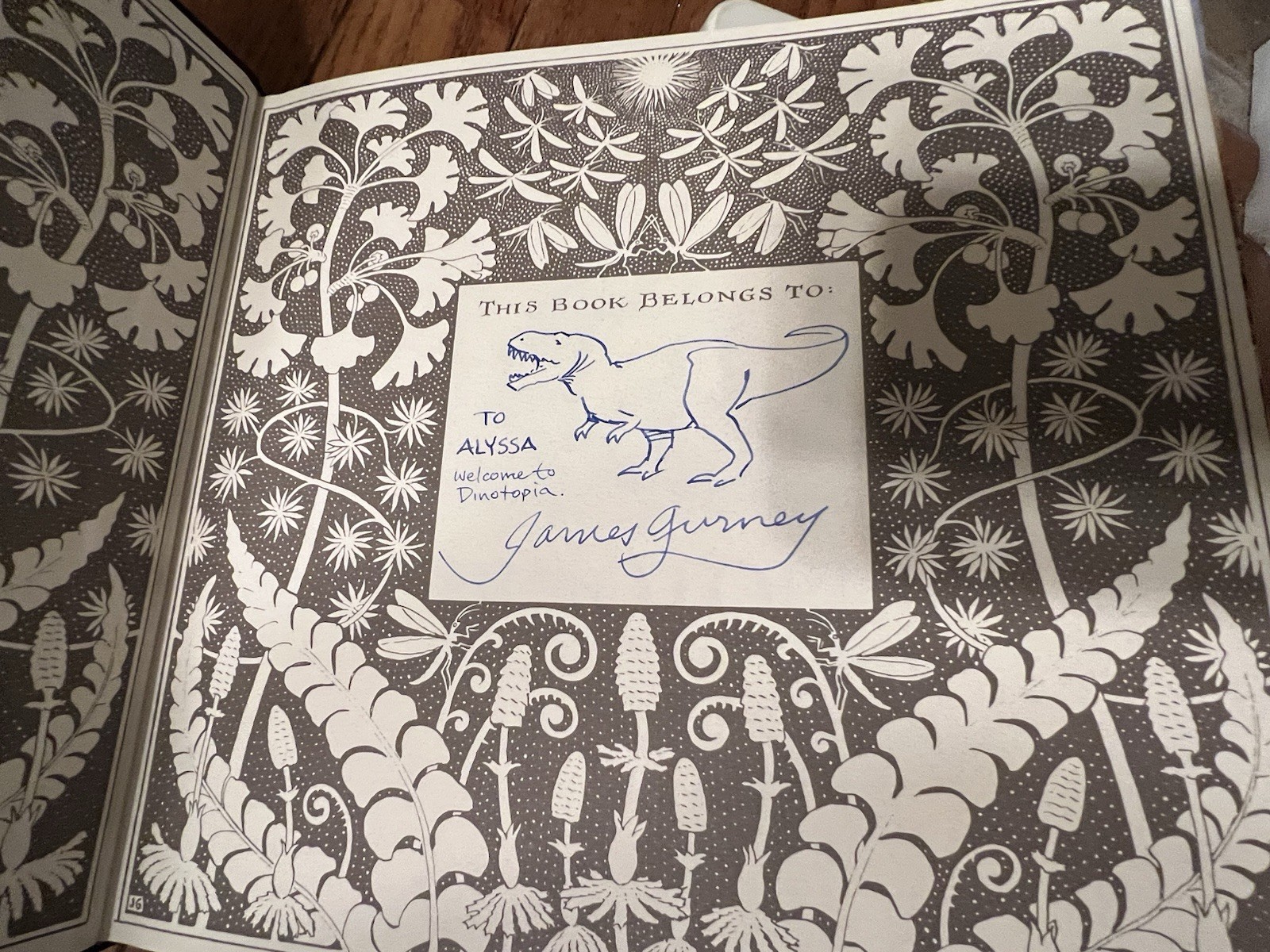 Signed Dinotopia journey to chandara autographed by james gurney hardback book