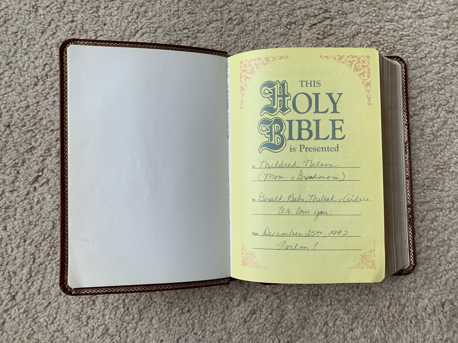 Holy Bible New King James Version NKJV Giant Print Red Letter 1992 NELSON 236BG