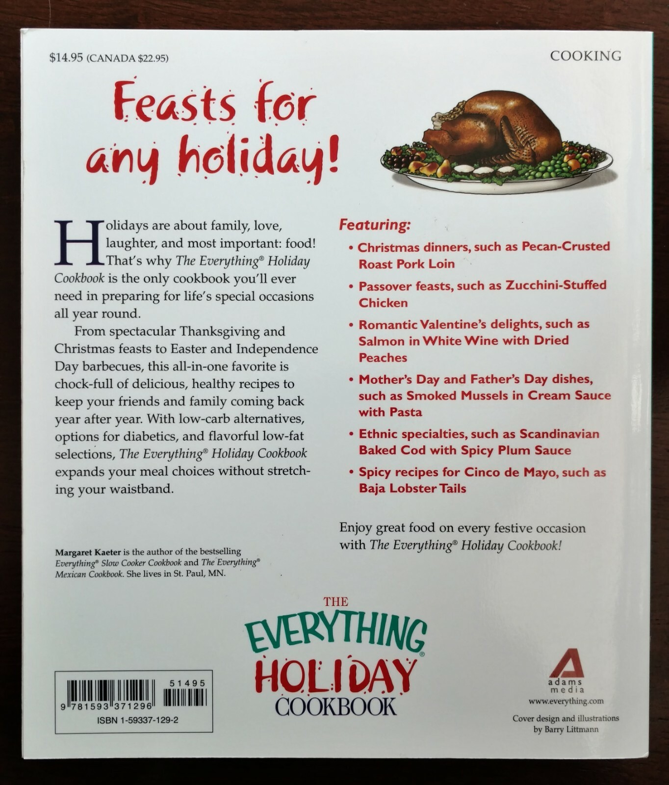 The Everything Holiday Cookbook – Margaret Kaeter – Glossy Softcover – 2004