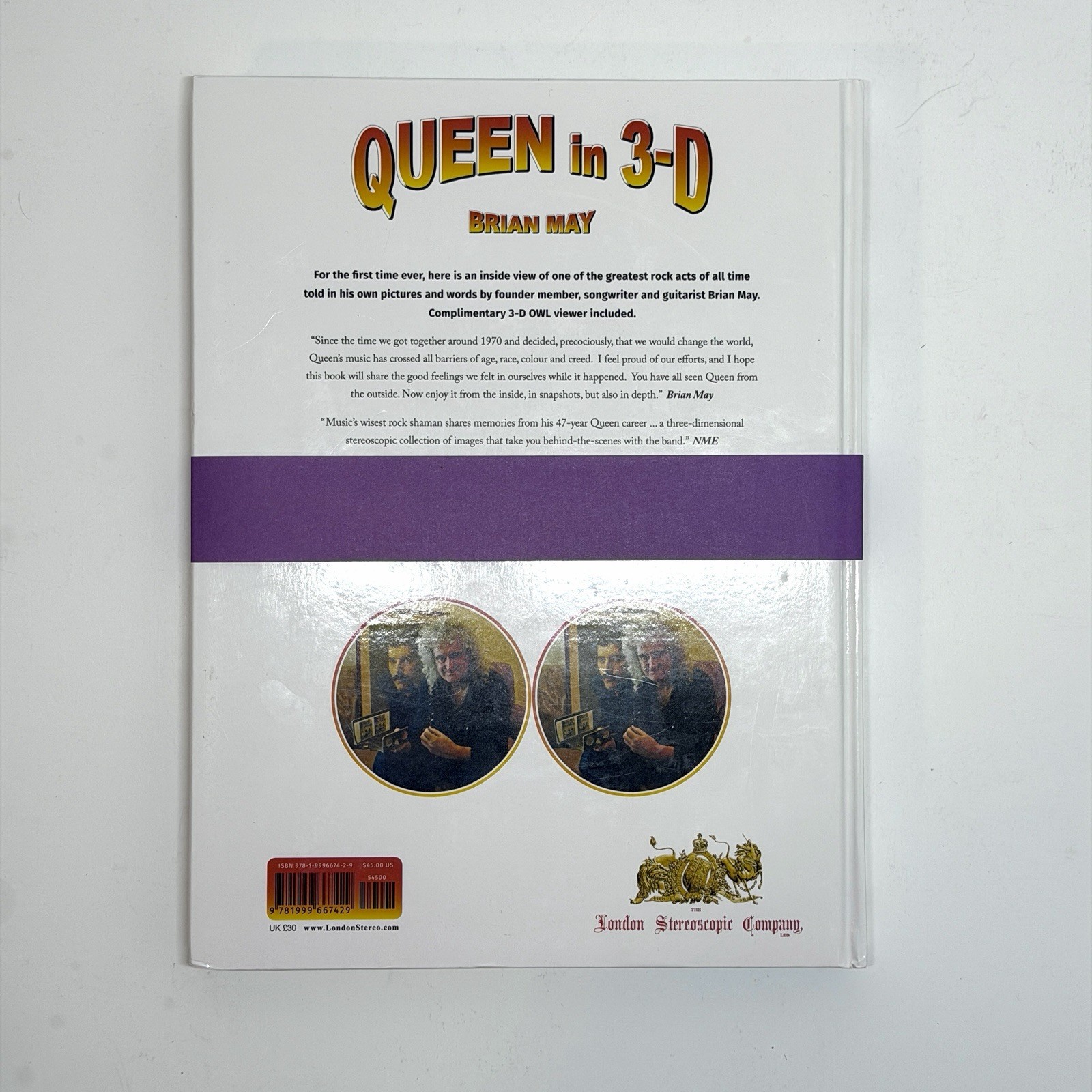 Queen in 3-D: Bohemian Rhapsody Edition by Brian May Band History Photo Book New