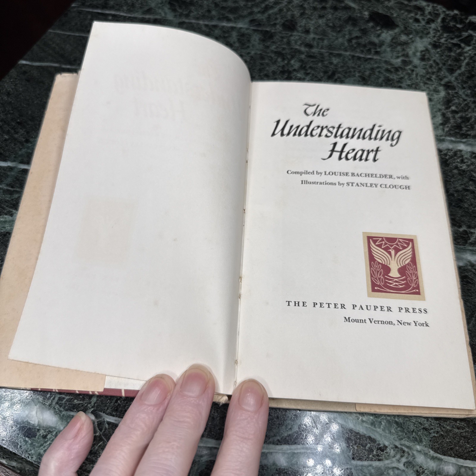 Peter Pauper Press Understanding Heart Louise Bachelder HCDJ 1966