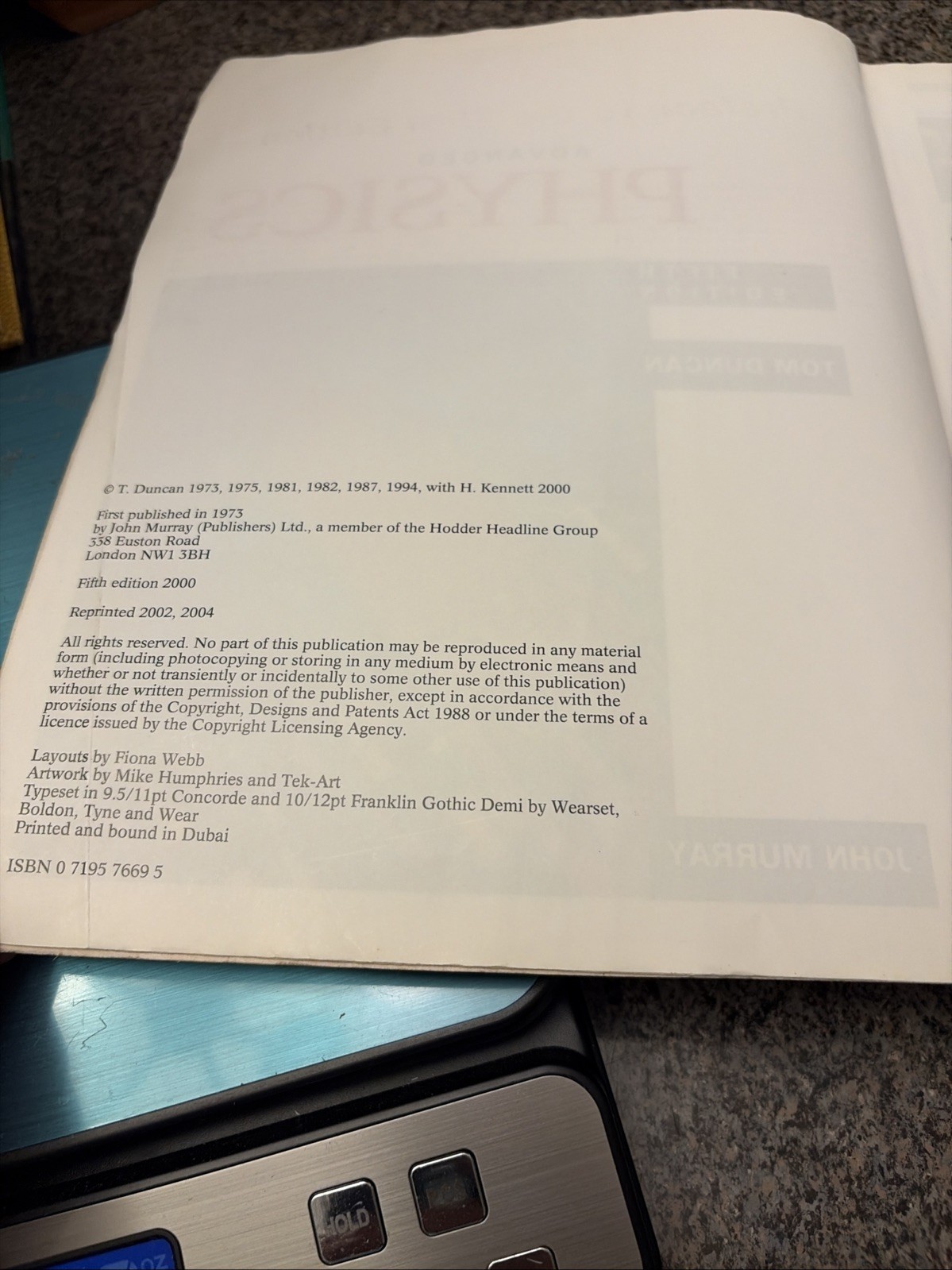 Advanced Physics, 5th Ed. by Duncan