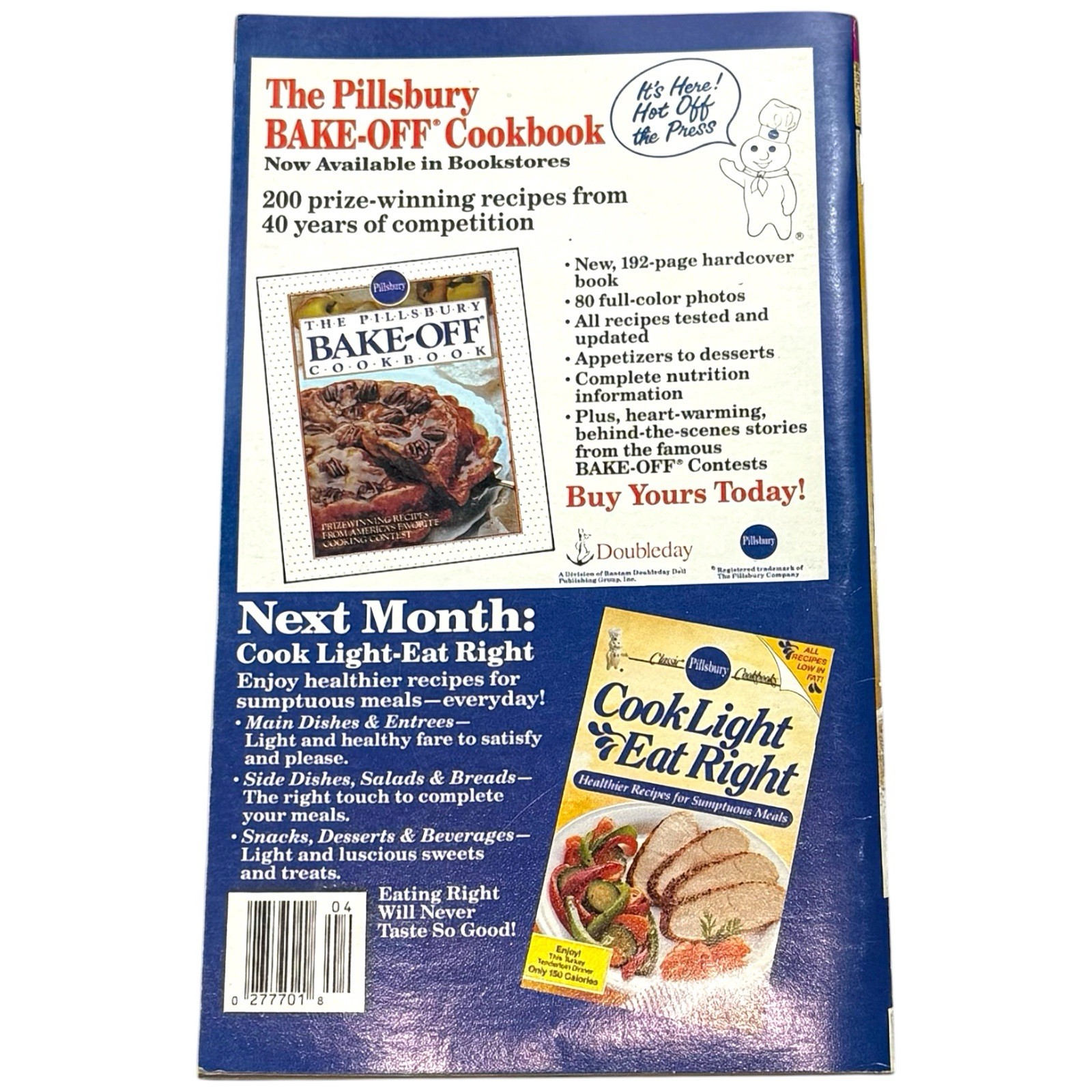 Vintage Pillsbury Bake Off 34th Cookbook Cookie Book Irena Chalmers Lot Bundle