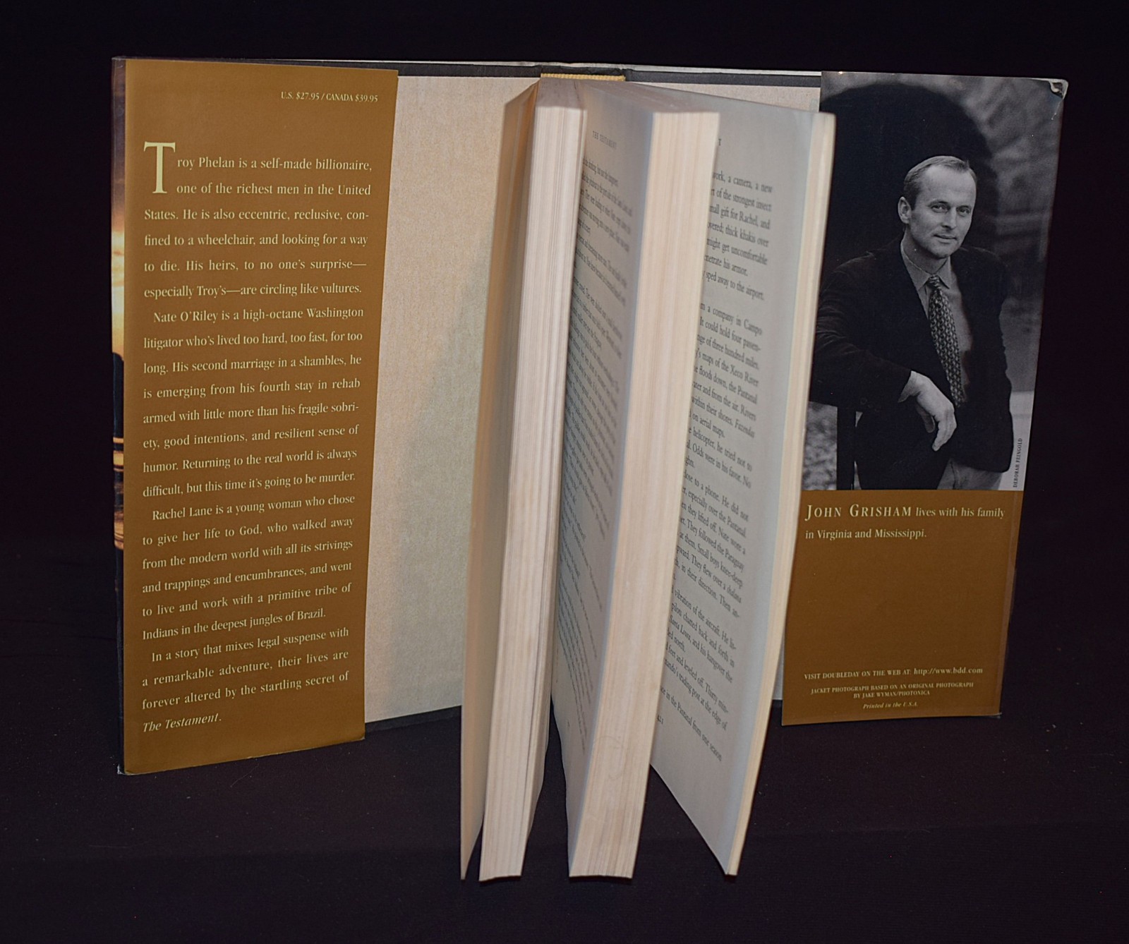 The Testament ~ by John Grisham ~ c 1999 ~ Pages 435 ~ Hardcover