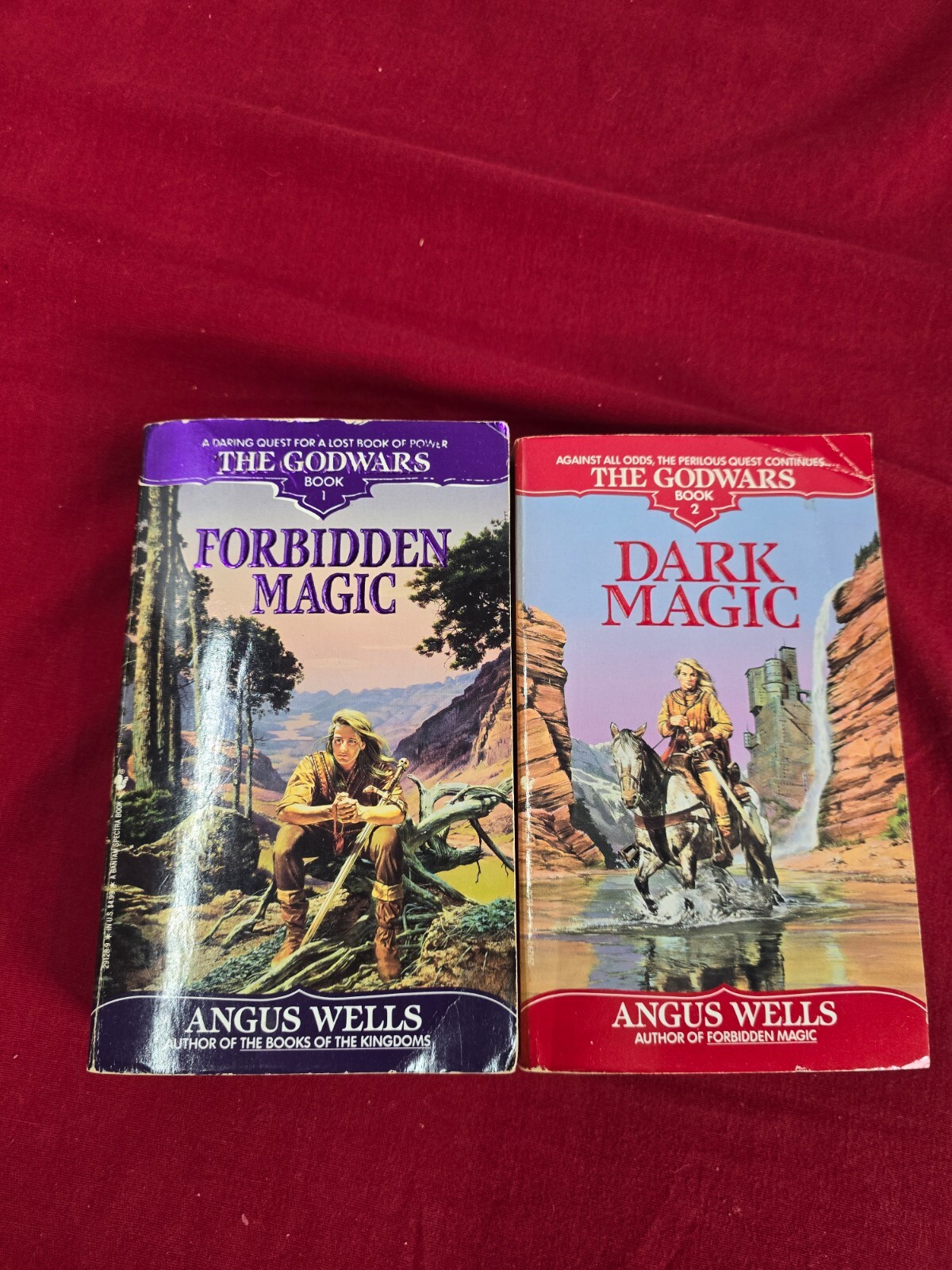 THE GODWARS 1 & 2 By Angus Wells Dark Magic & Forbidden Magic