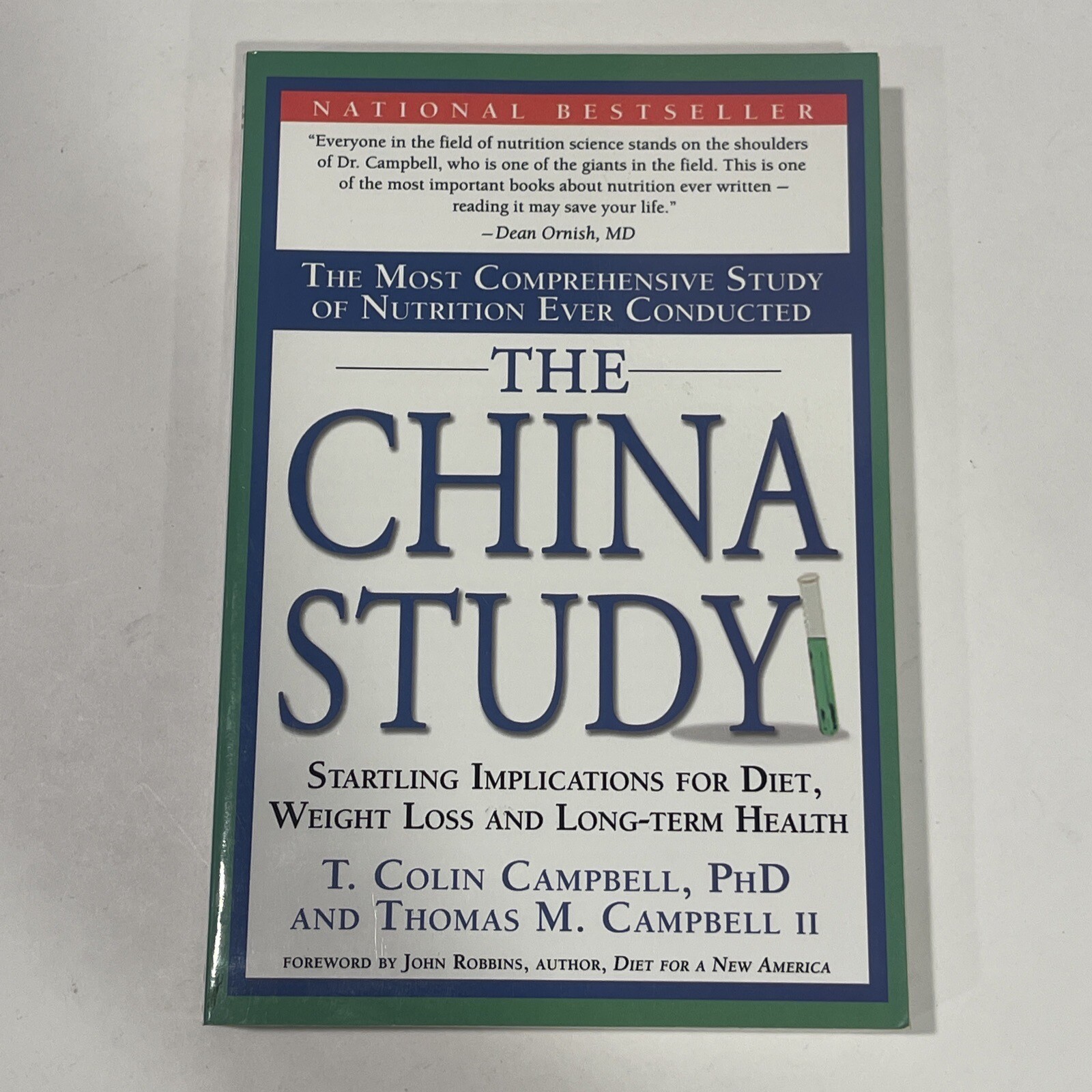 THE CHINA STUDY by Thomas Colin Campbell – Paperback FREE US SHIPPING Diet Book