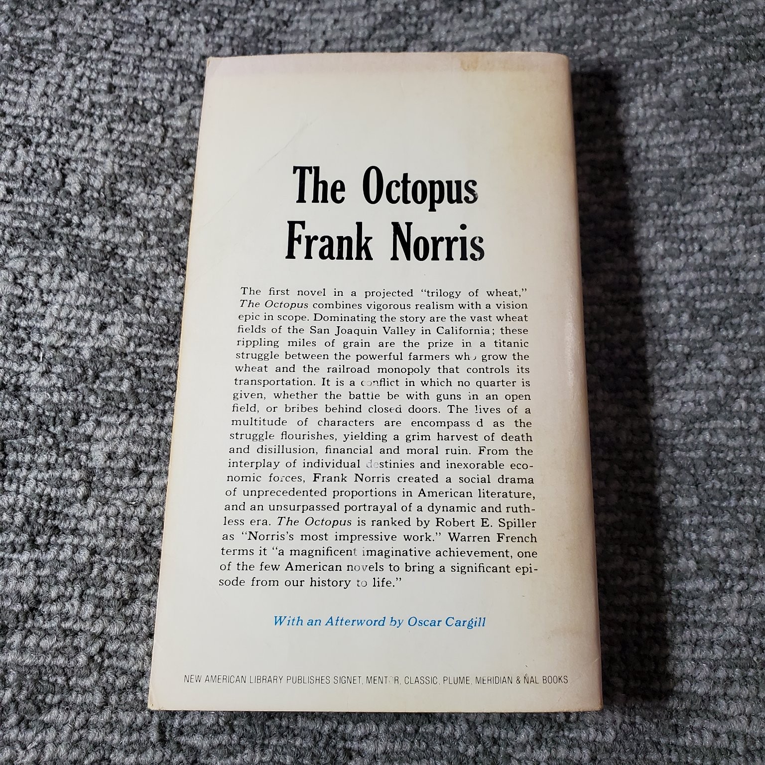 The Octopus Frank Norris 1964 Signet Classic Fiction California Novel