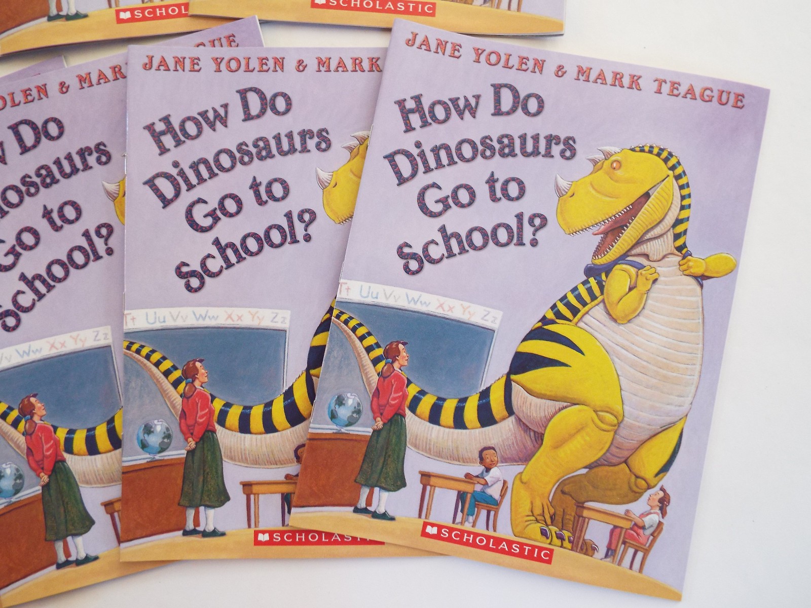 NEW Lot 9 How Do Dinosaurs Go to School? Books by Jane Yolen & Mark Teague
