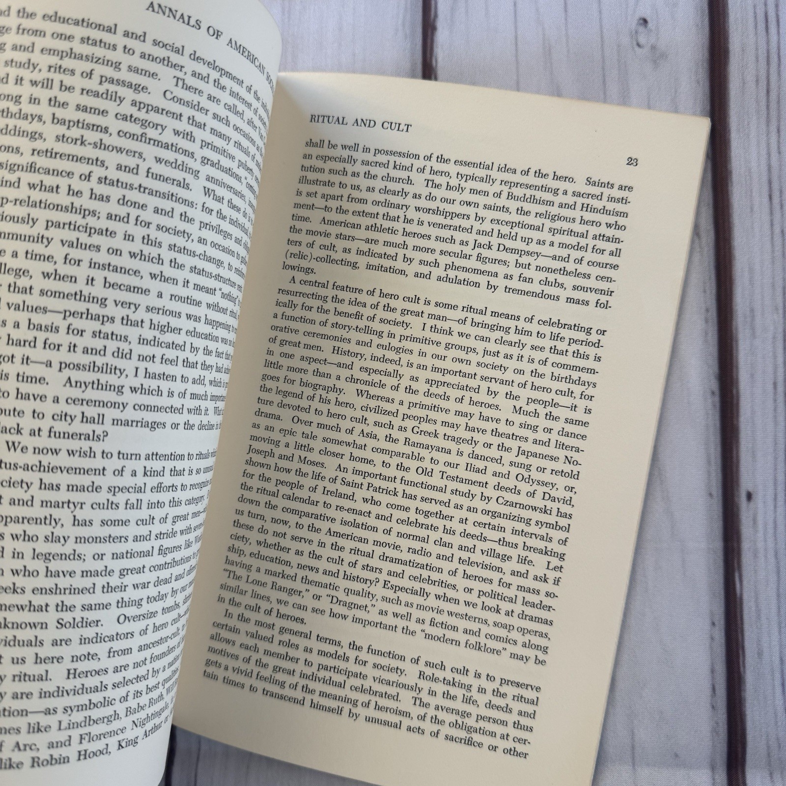 Ritual and Cult: A Sociological Interpretation By Orrin E. Klapp 1956