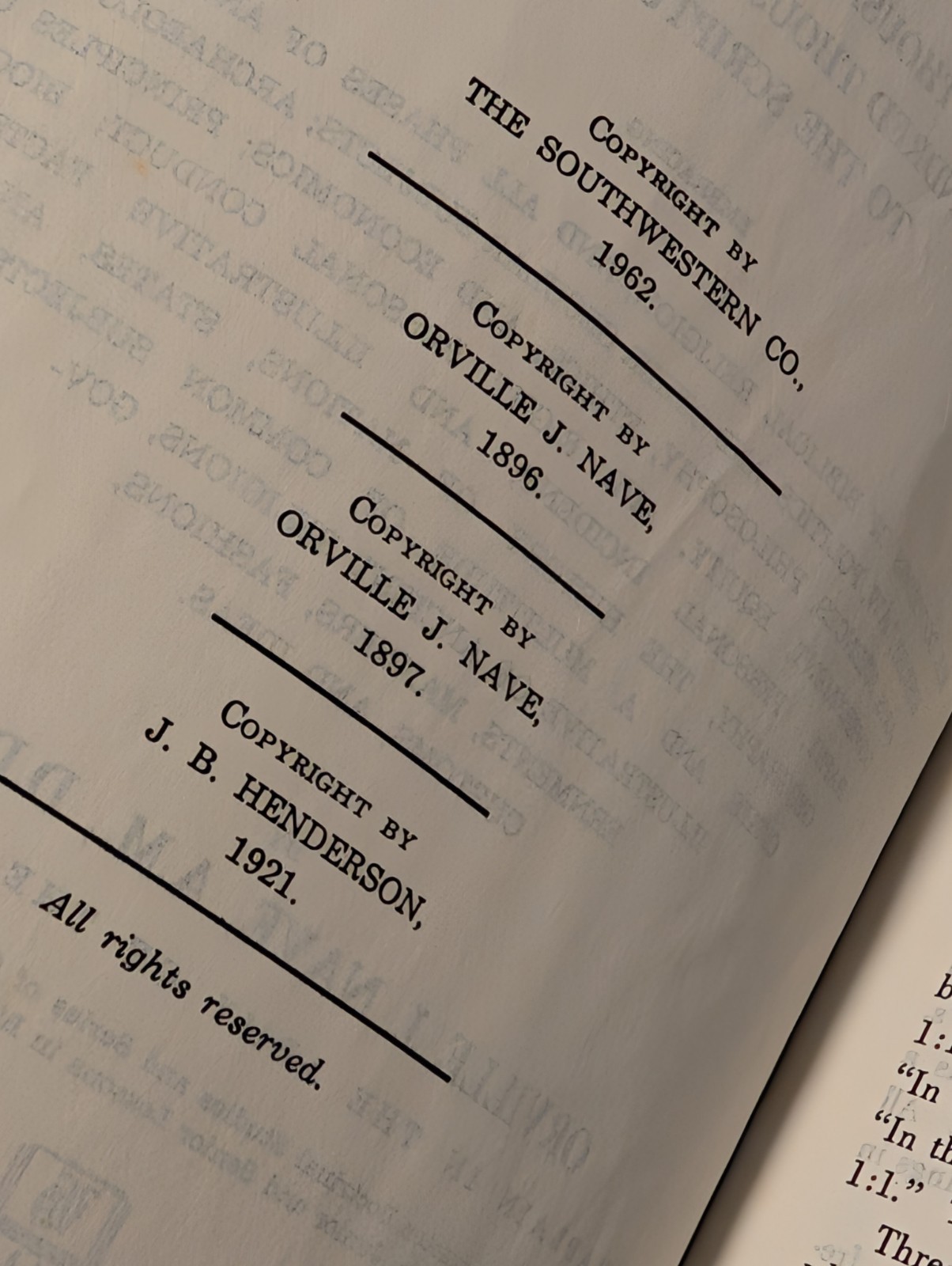 Nave’s Topical Bible Digest Black Leather Bound Thumb Indexed 1962 Southwestern
