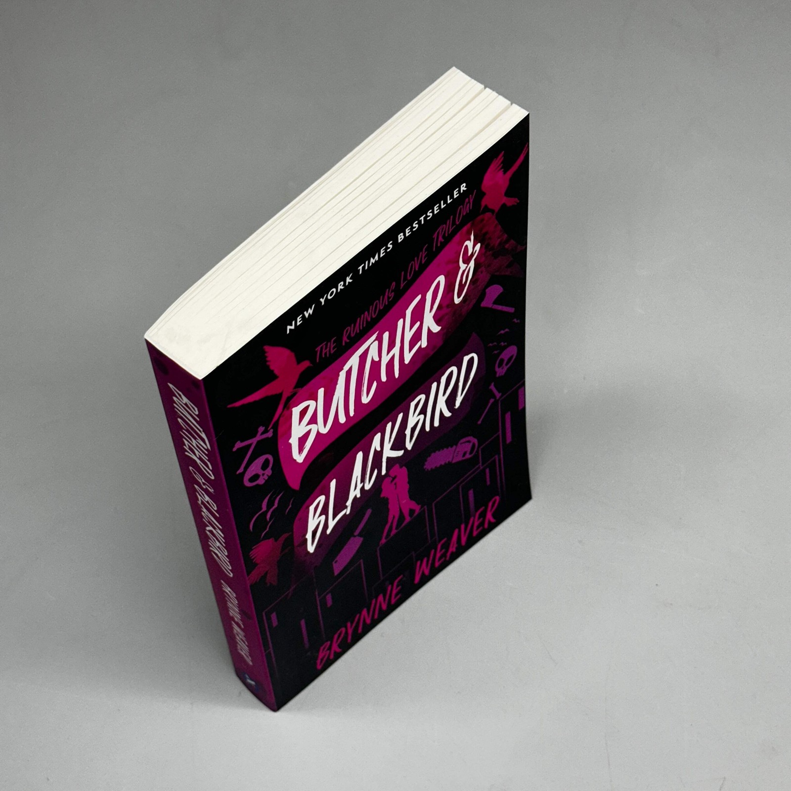 BRYNNE WEAVER Butcher & Blackbird: The Ruinous Love Trilogy 5.5″x8″ Black & Purp